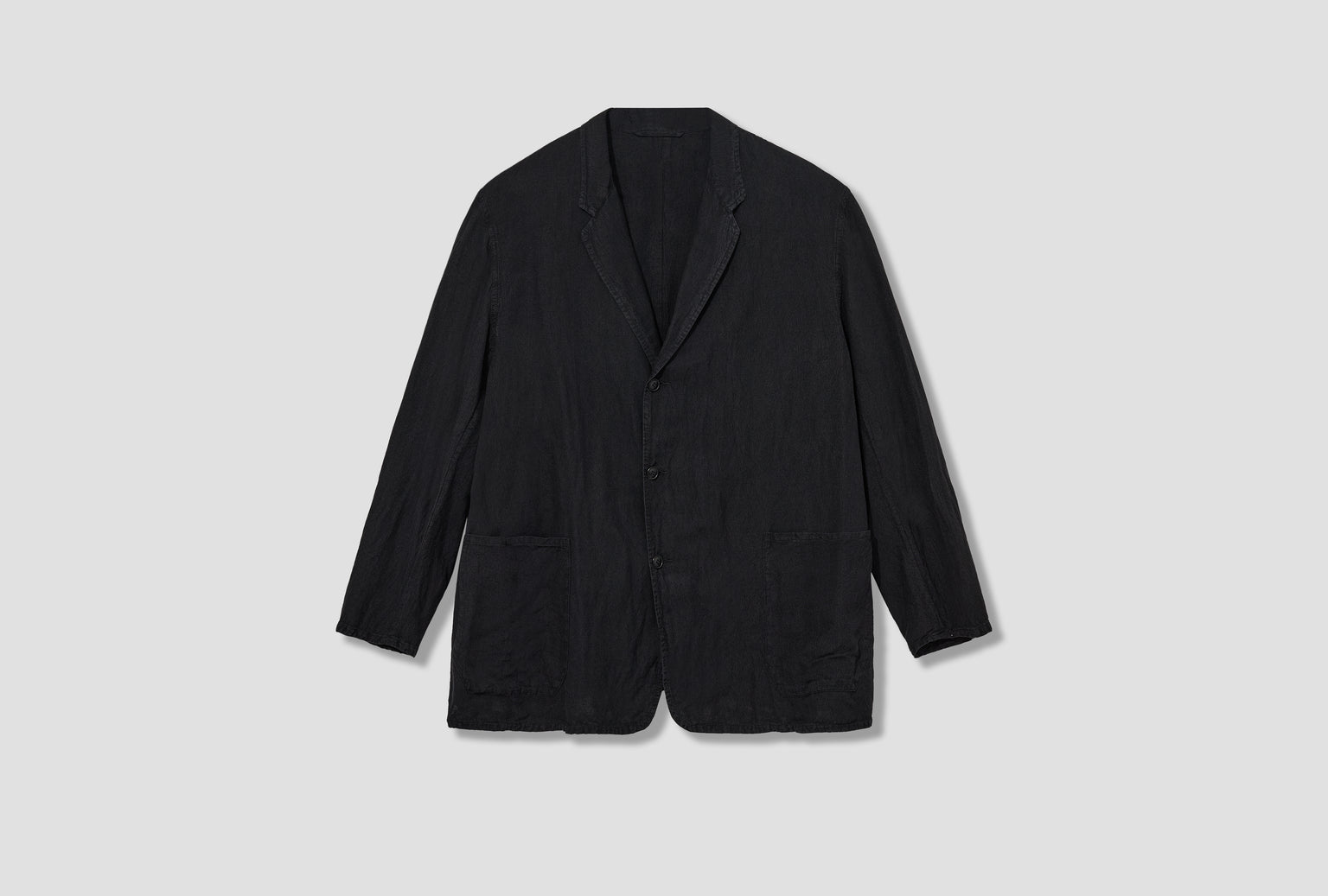 SILK COTTON JACKET D01-01022 Black