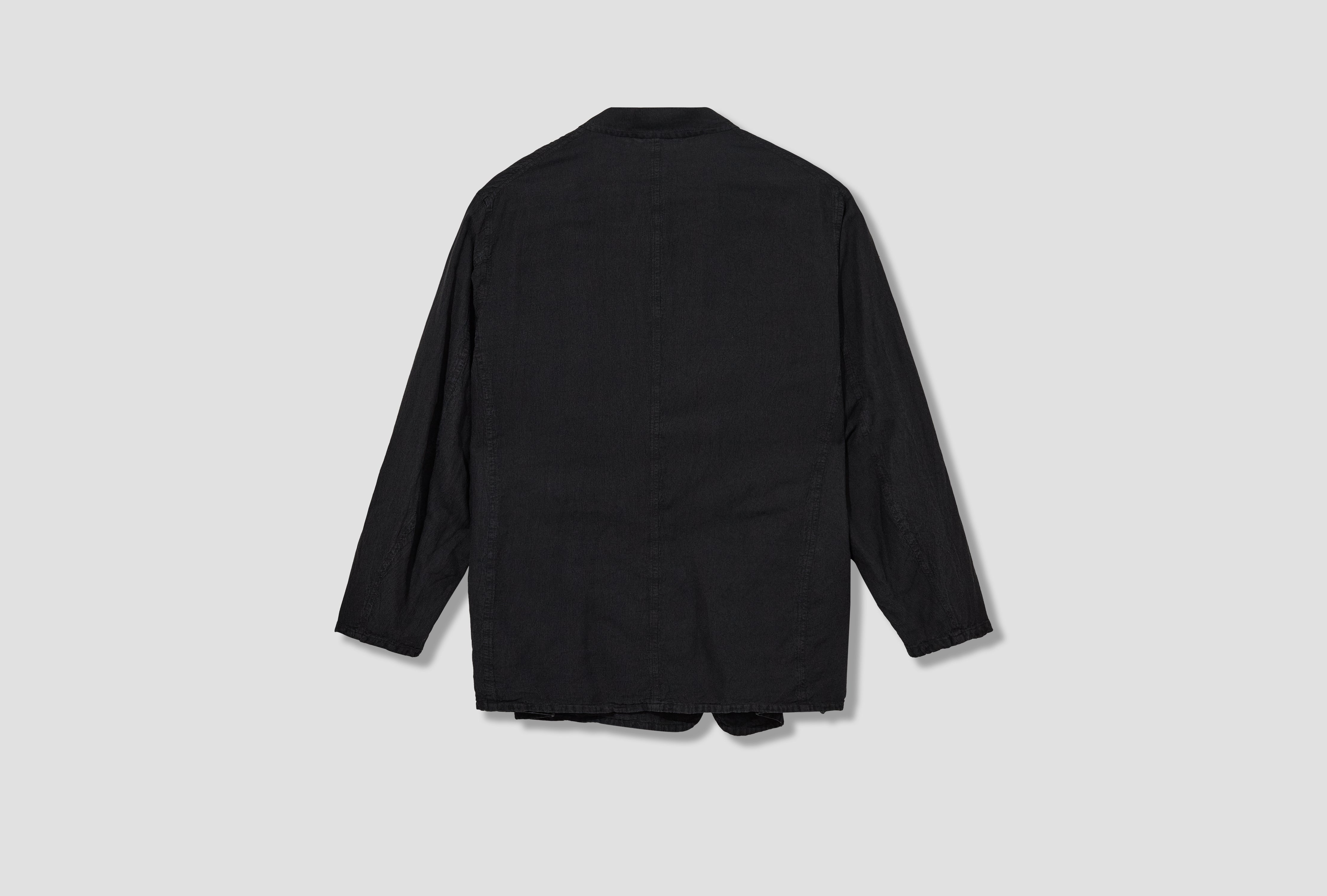SILK COTTON JACKET D01-01022 Black