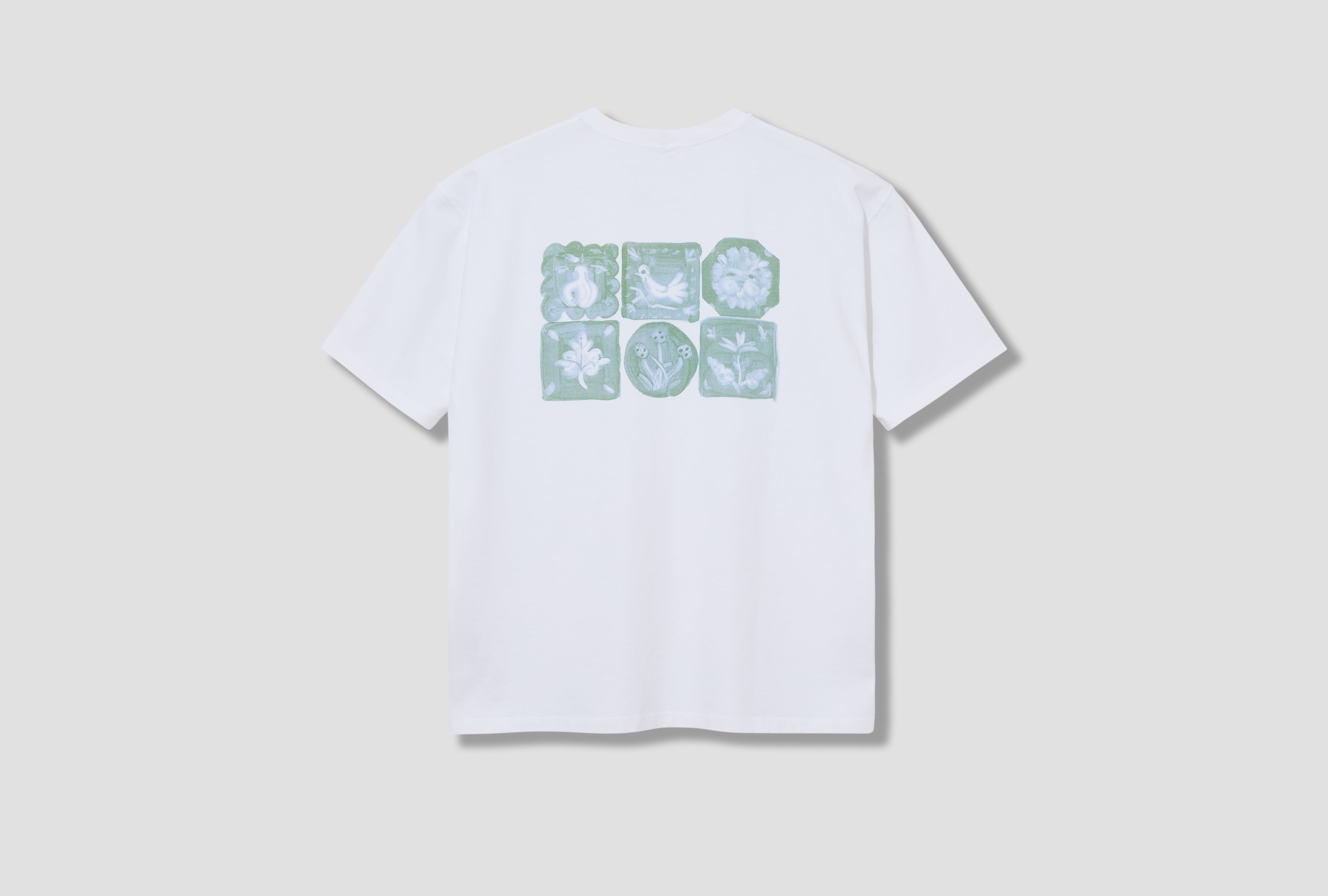 6 TILE BACK PRINT HIKING TEE DR2A5A 26212-01 White