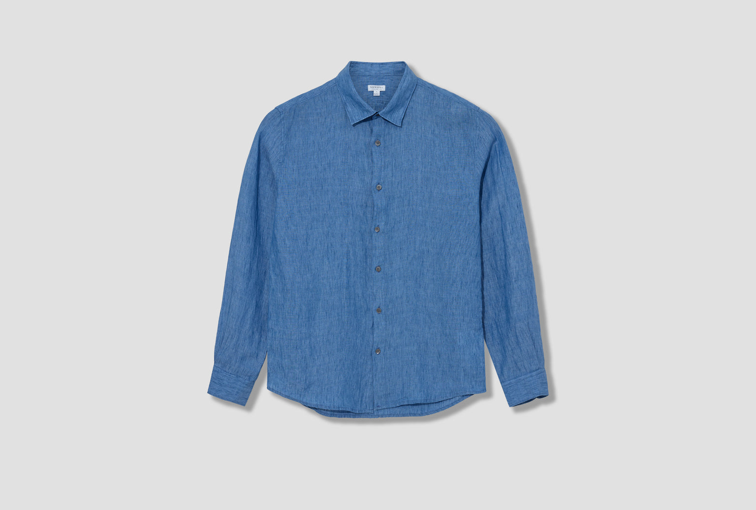 LINEN LS SHIRT MSHT2106 Blue