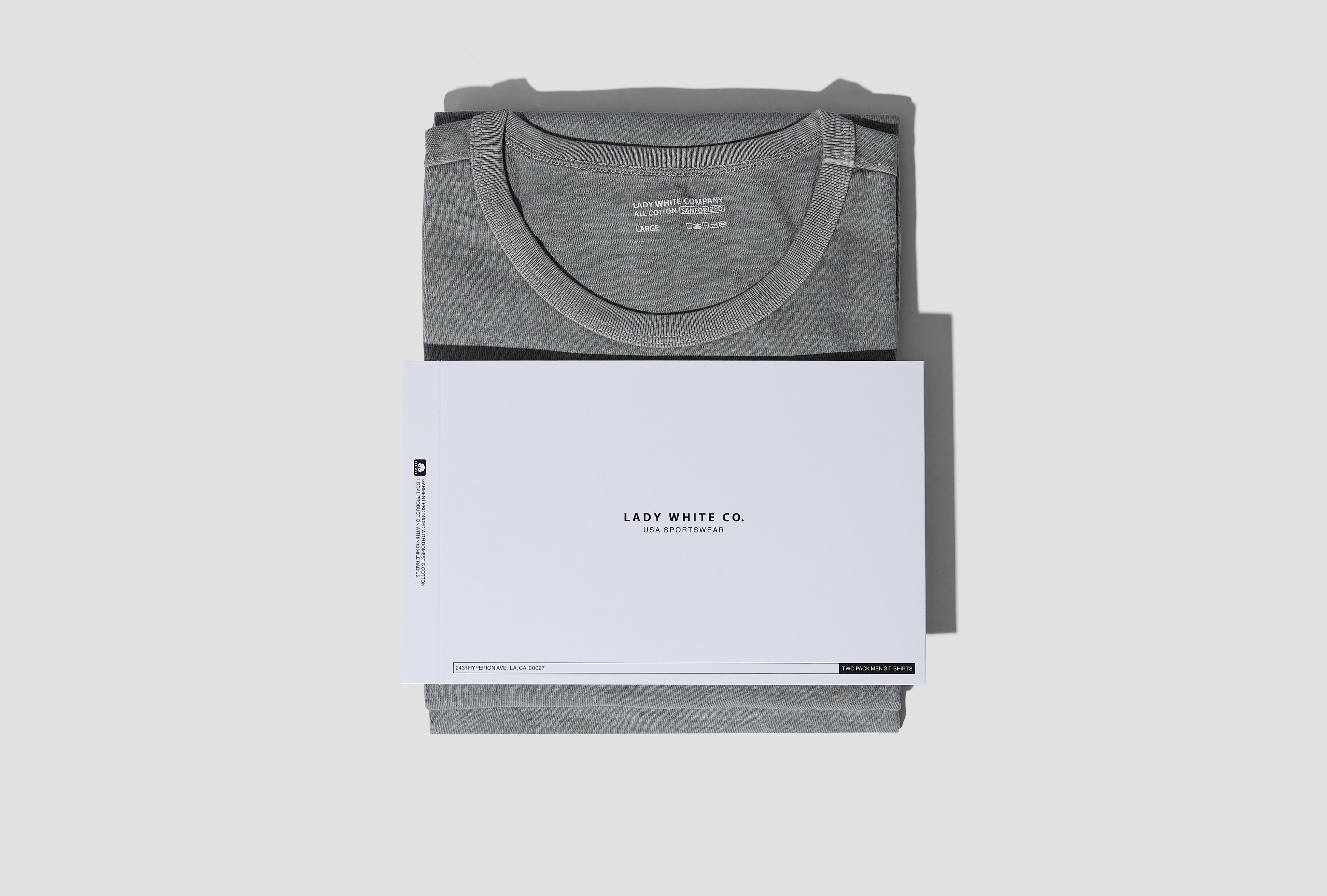 OUR T-SHIRT 2-PACK - PIGMENT CHALK LW-101T