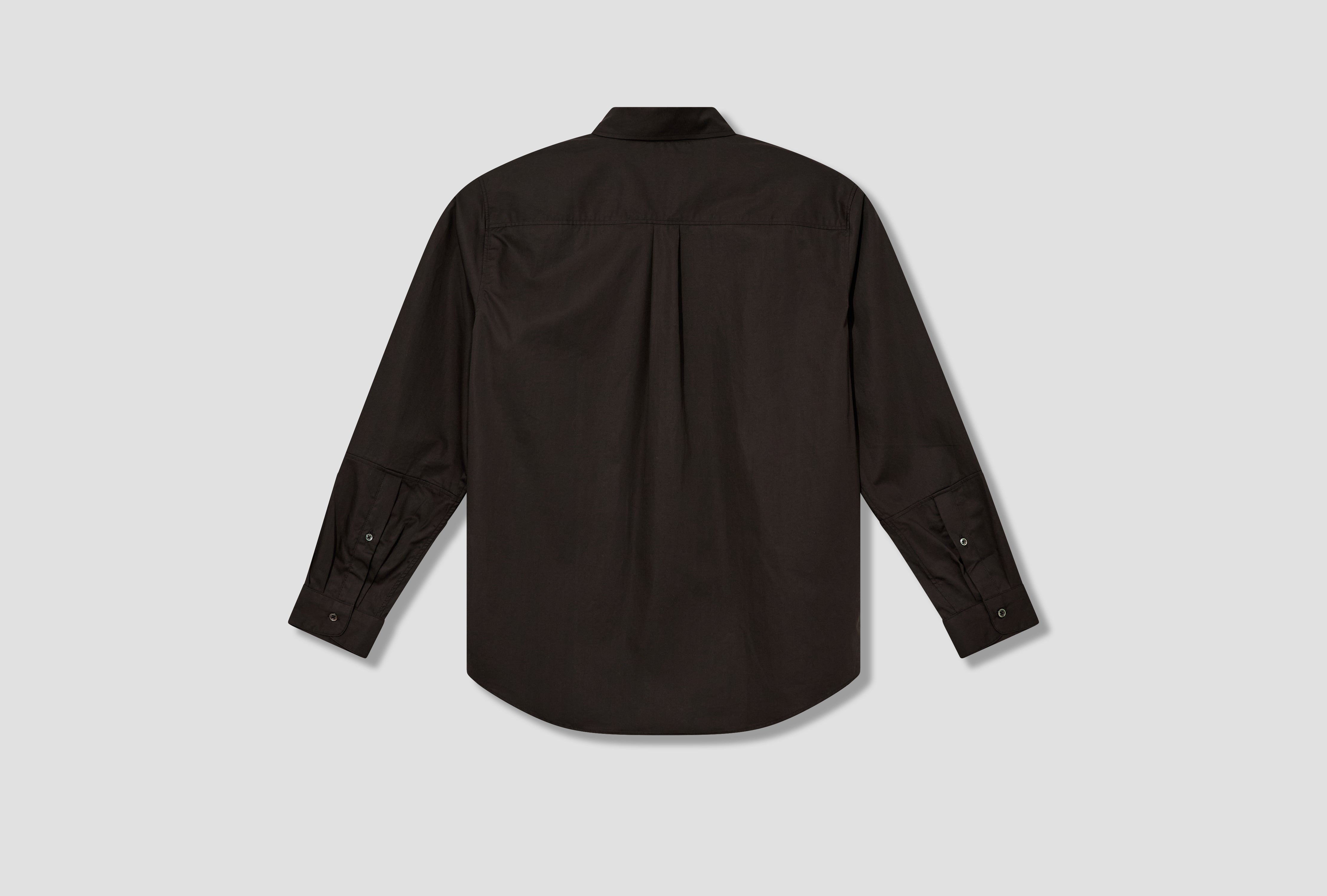 LYNN POPLIN L/S SHIRT LW-SH401 Brown