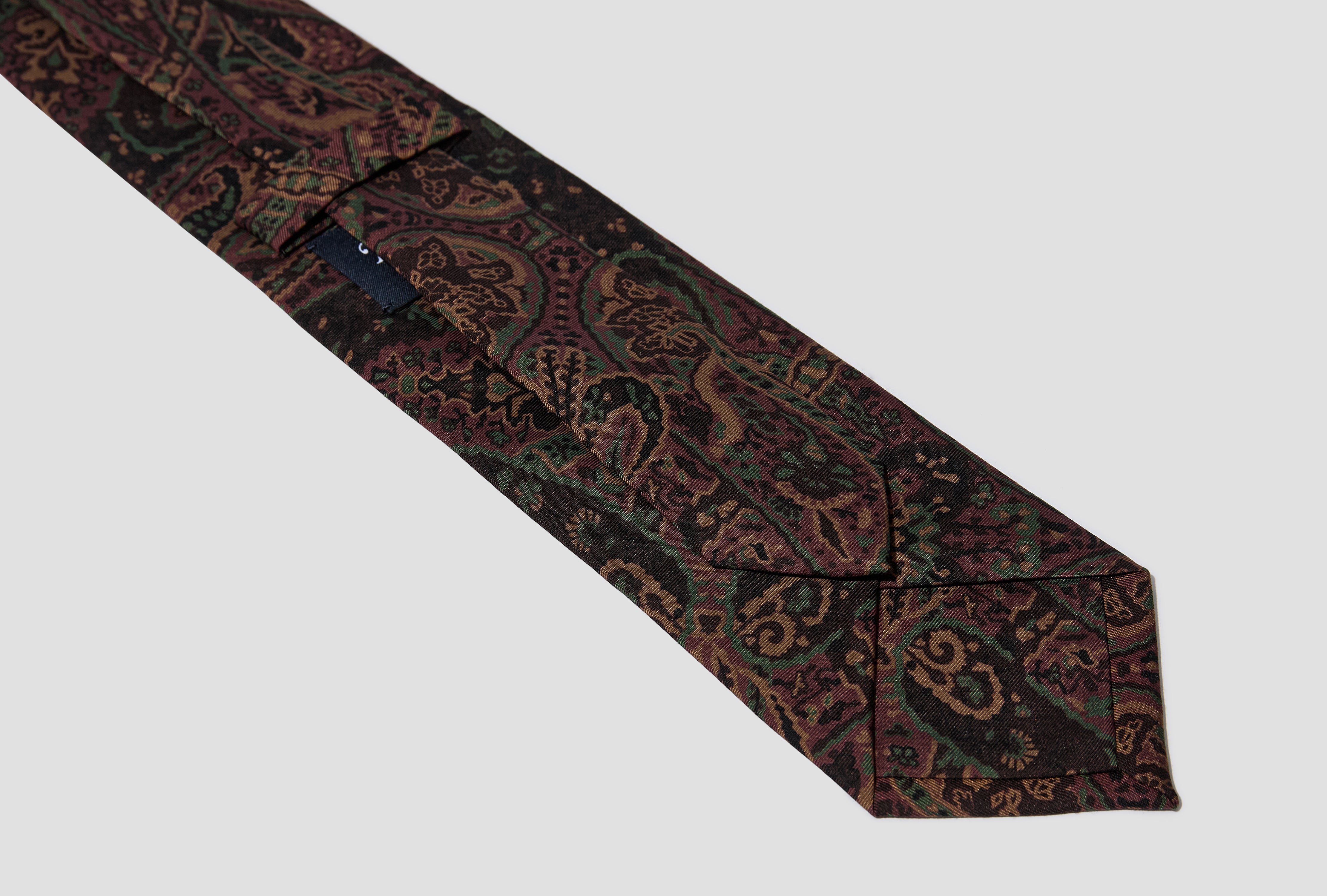 PAINTED PAISLEY WOOL-SILK TIE DR1AAS 26172-01 Brown