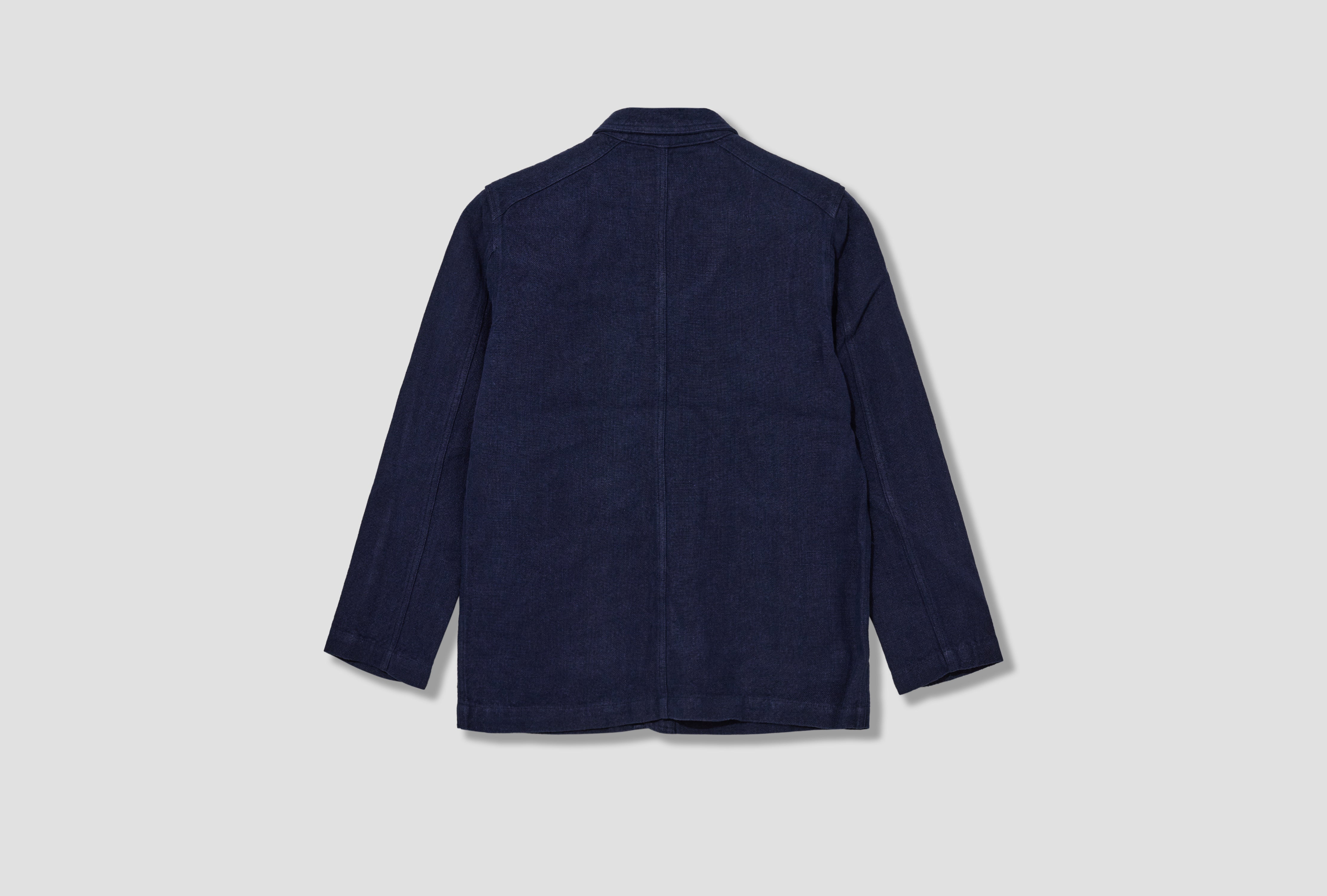 HEAVY LINEN 5-POCKET CHORE JACKET DR2A1B 22085-06 Navy