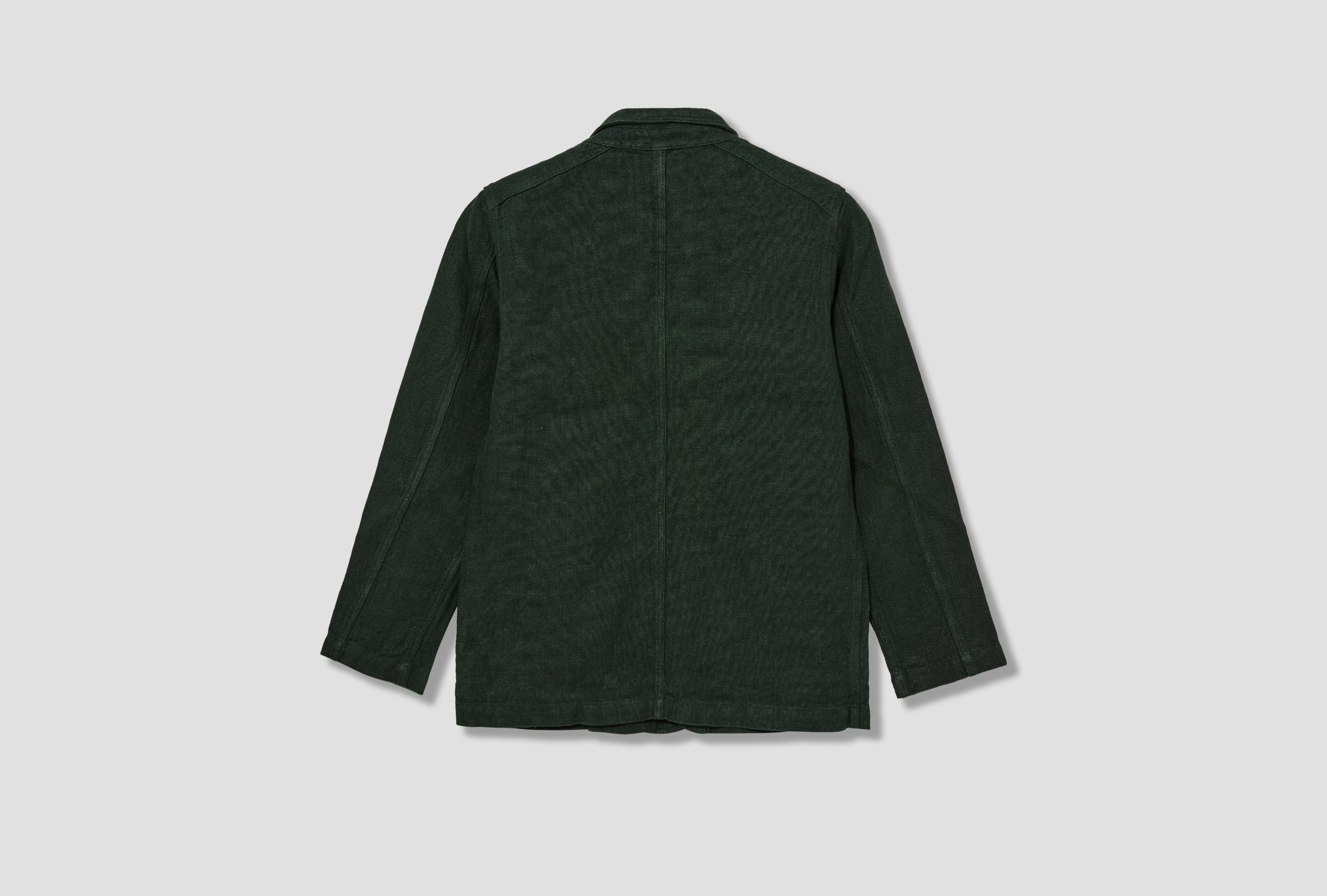 HEAVY LINEN 5-POCKET CHORE JACKET DR2A1B 22085-09 Green