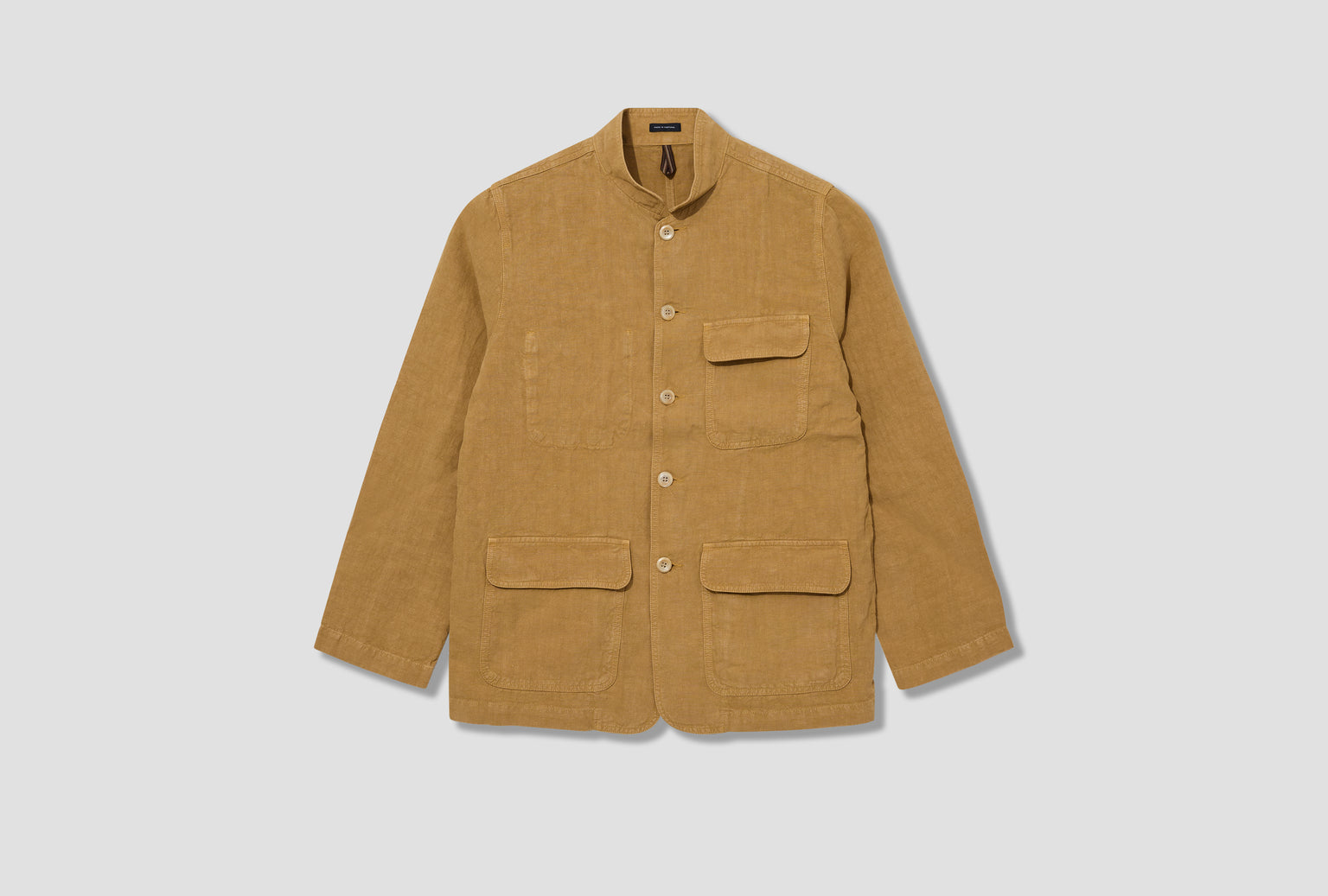 LINEN FORESTIERE JACKET DR2A1B 26011-01 Khaki