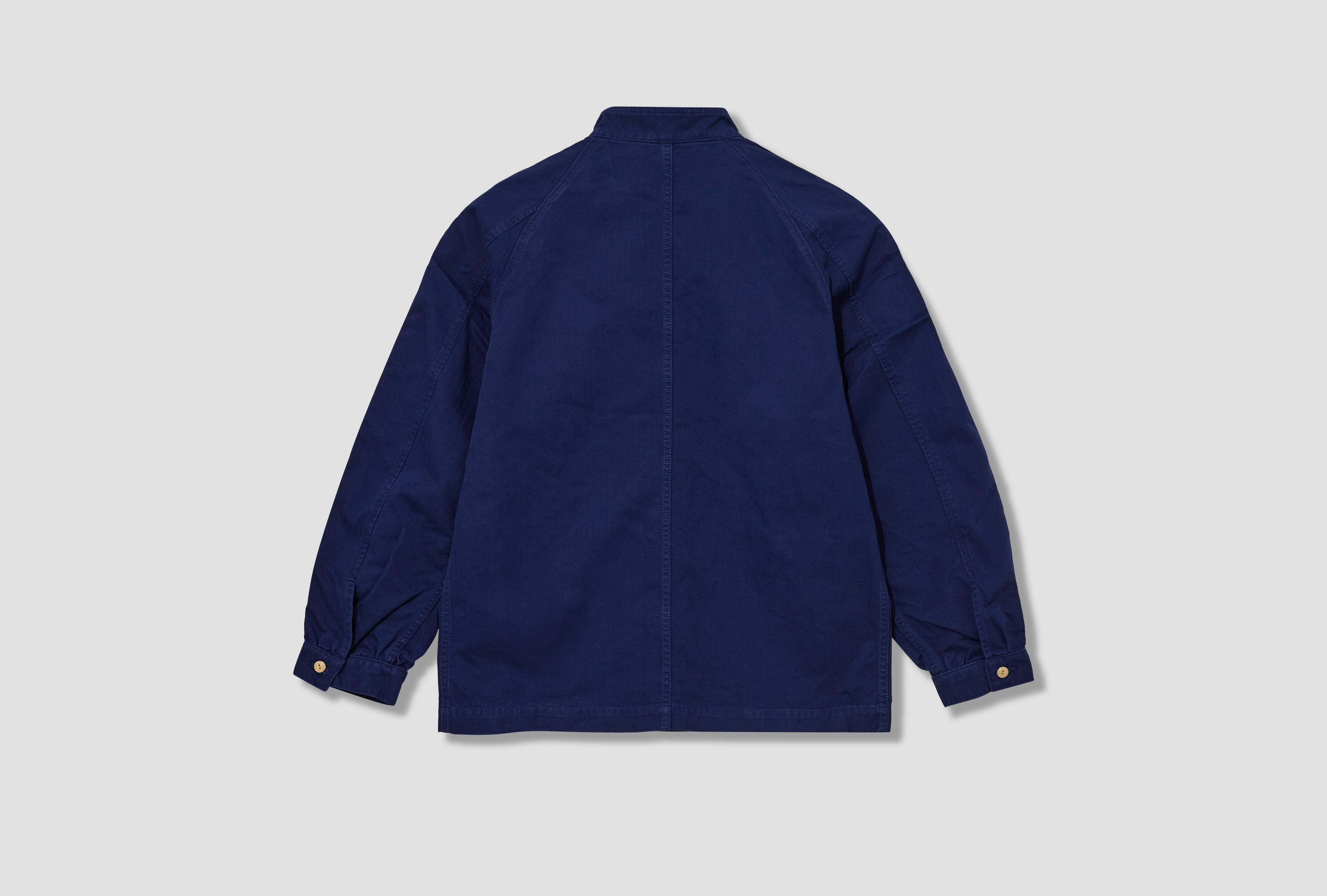 HERRINGBONE SMOCK ARTIST CHORE DR2A1B 26015-01 Blue