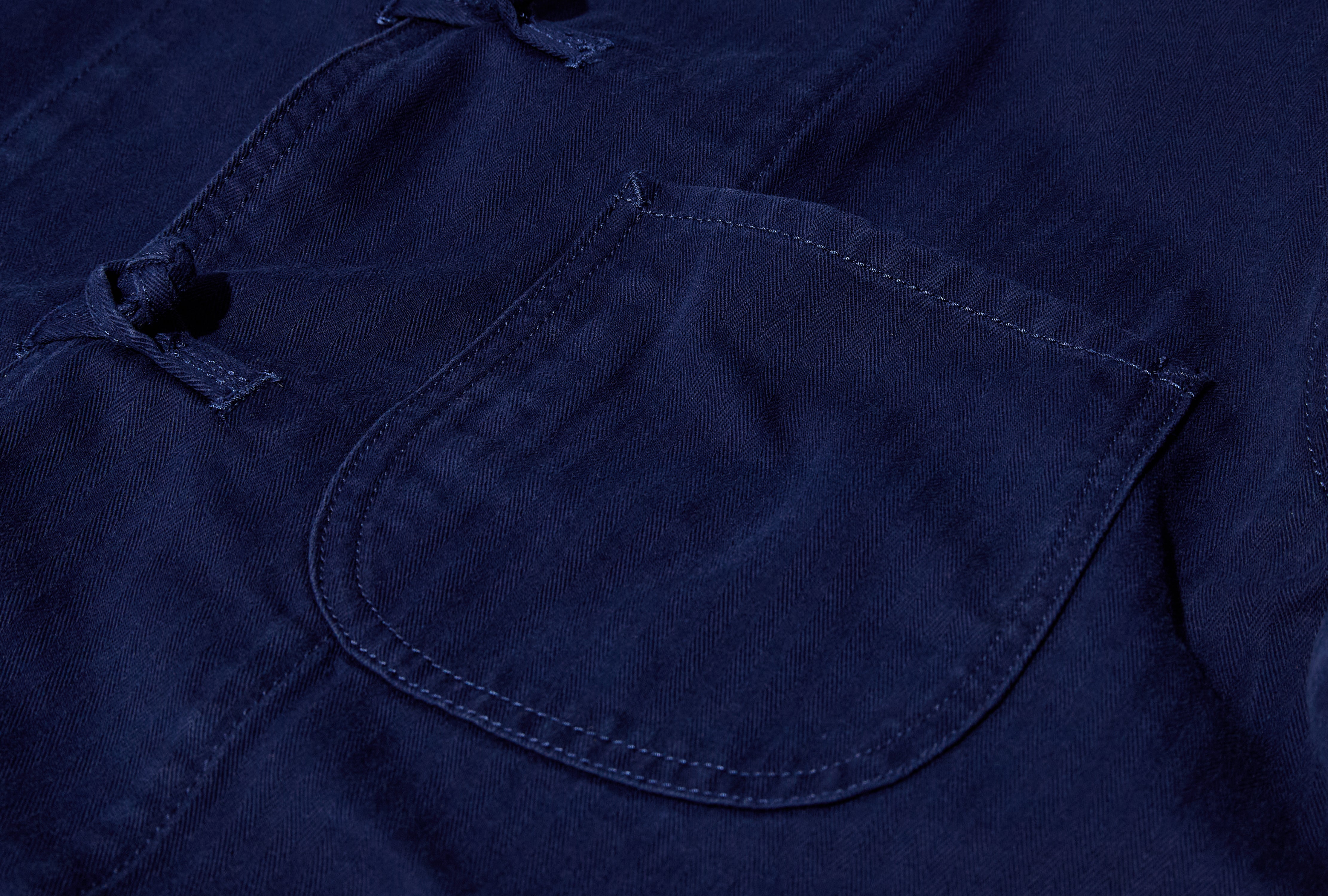 HERRINGBONE SMOCK ARTIST CHORE DR2A1B 26015-01 Blue