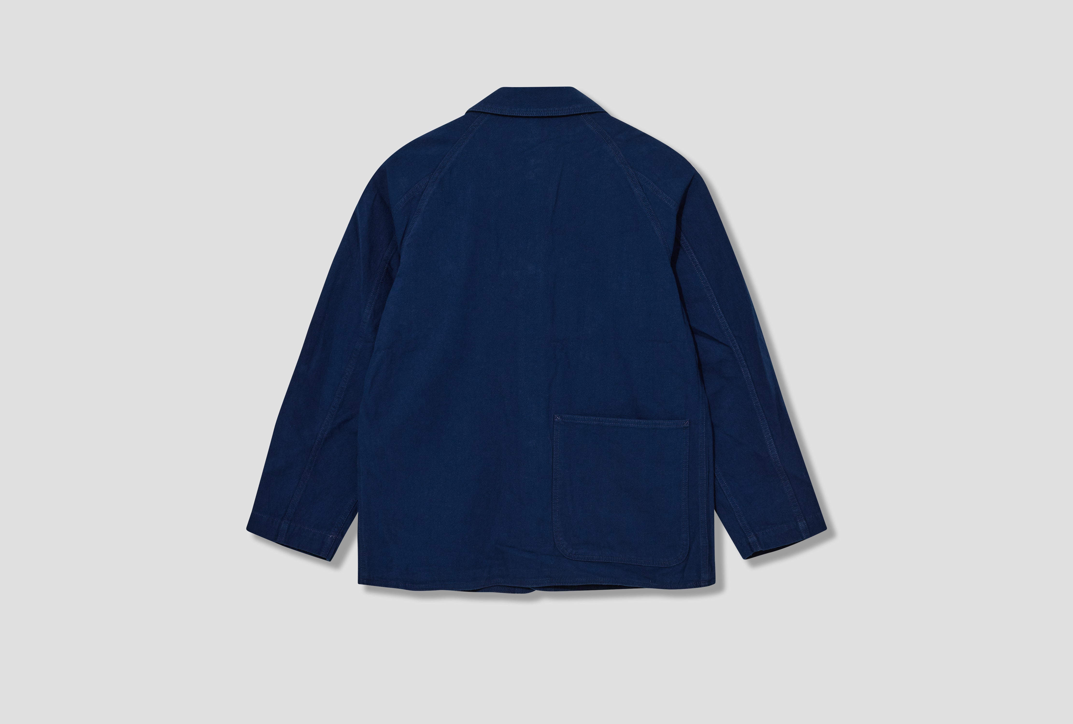 CHECK LINED RAGLAN CHORE DR2A1B 26019-01 Navy