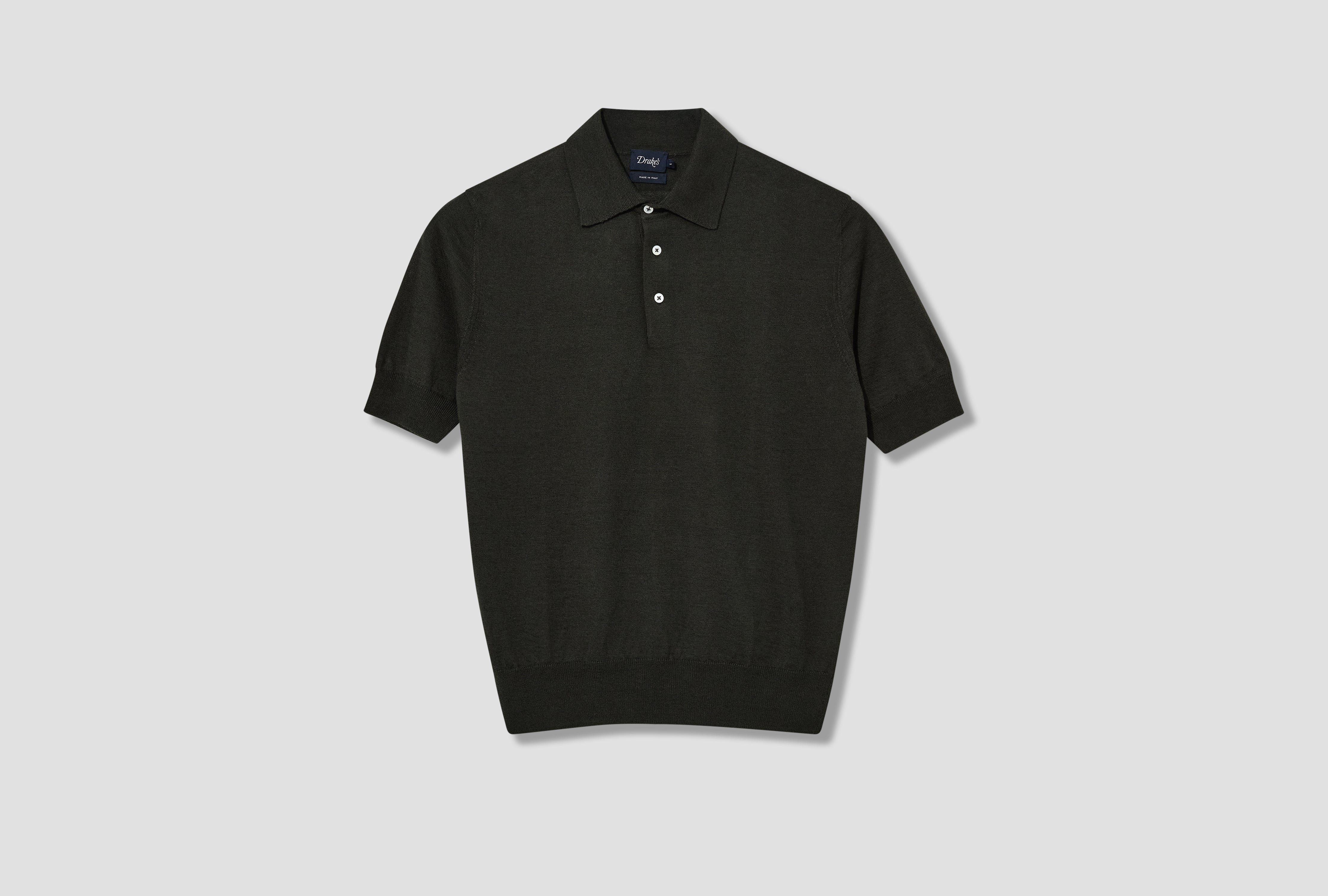 SS LINEN-COTTON KNITTED POLO SHIRT DR2A3G 21275-08 Olive