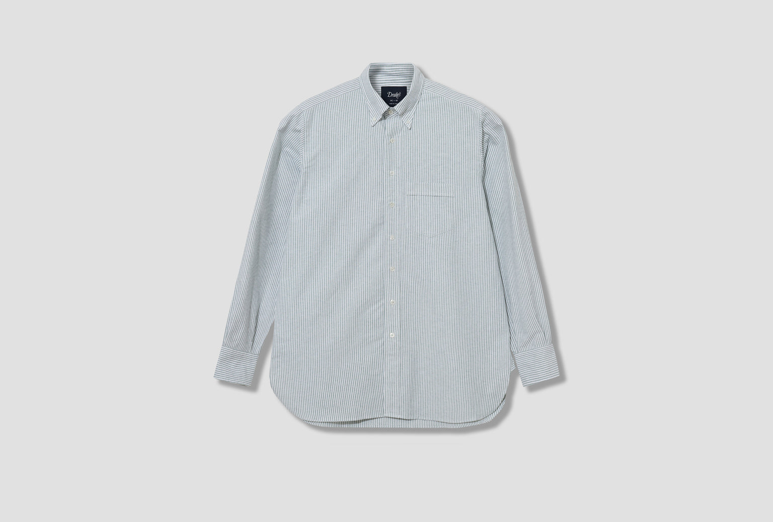 TICKING STRIPE BUTTON DOWN OXFORD SHIRT DR2W4A 21844-10 Green