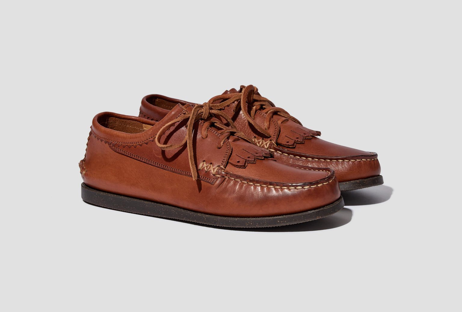 ITALIAN BLUCHER WITH CAMP SOLE - VIRGIL COGNAC YIBCS-VNBC
