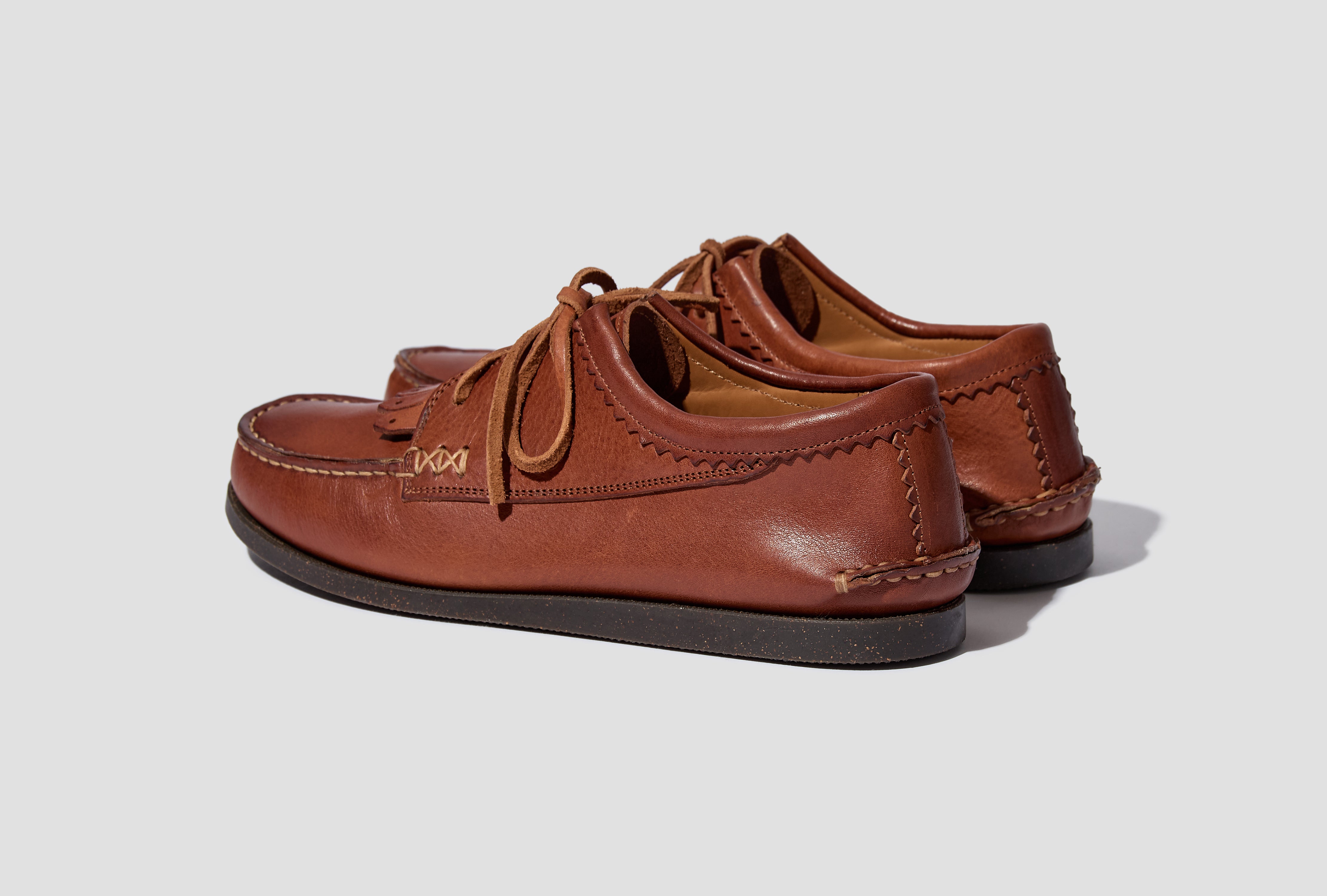 ITALIAN BLUCHER WITH CAMP SOLE - VIRGIL COGNAC YIBCS-VNBC