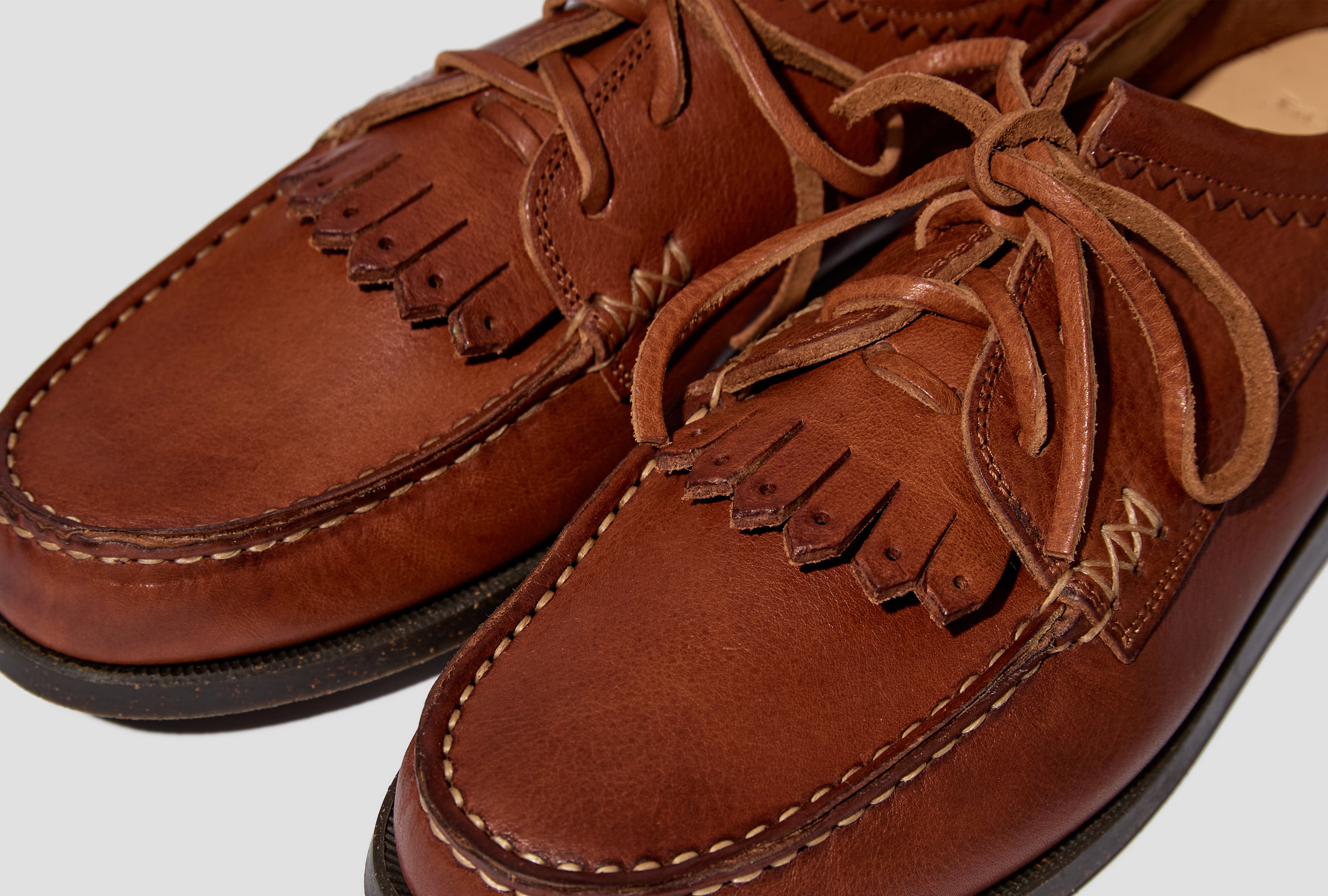 ITALIAN BLUCHER WITH CAMP SOLE - VIRGIL COGNAC YIBCS-VNBC