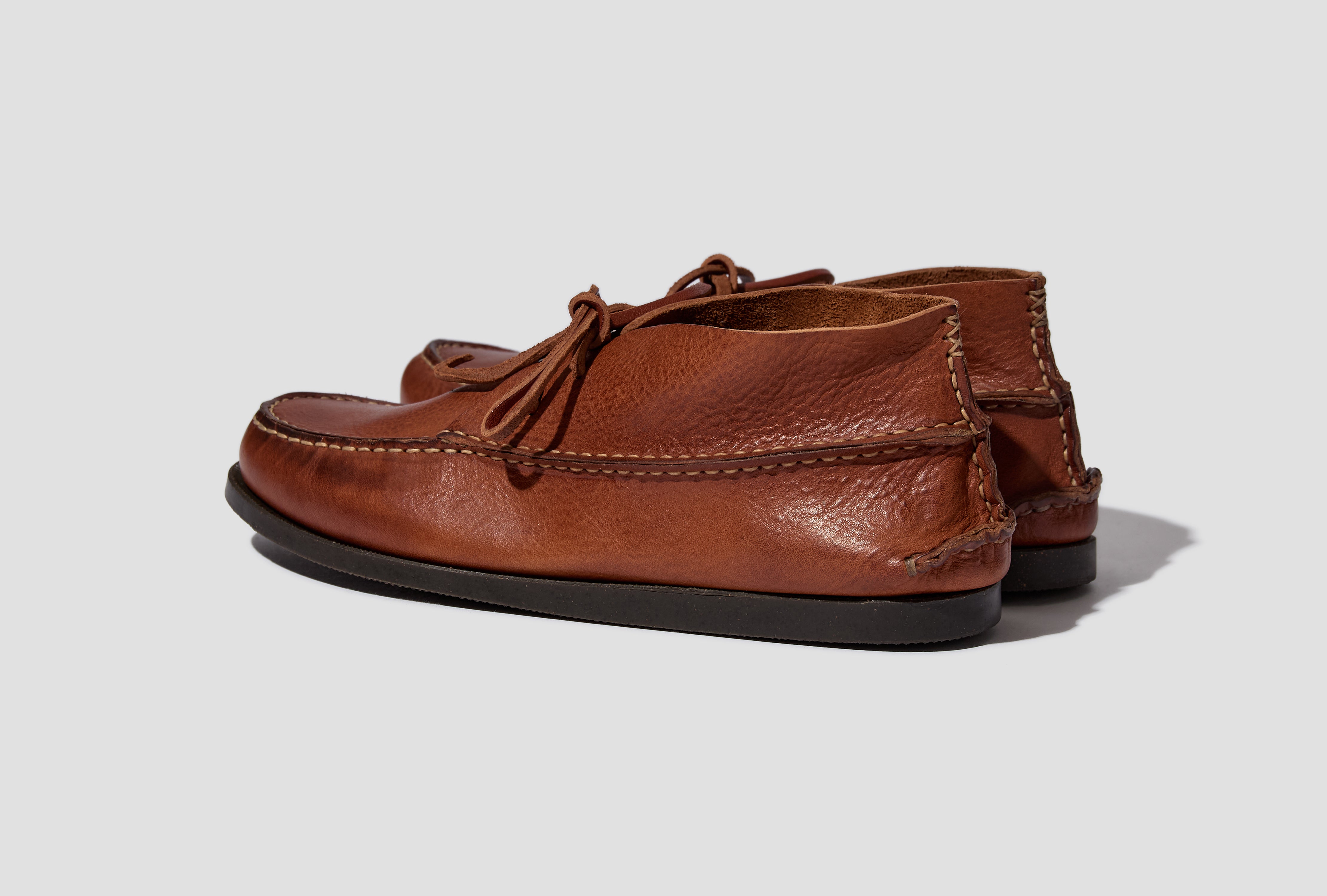 ITALIAN ALL HANDSEWN CHUKKA WTIH CAMP SOLE - VIRGIL COGNAC YIAHCC-VNBC