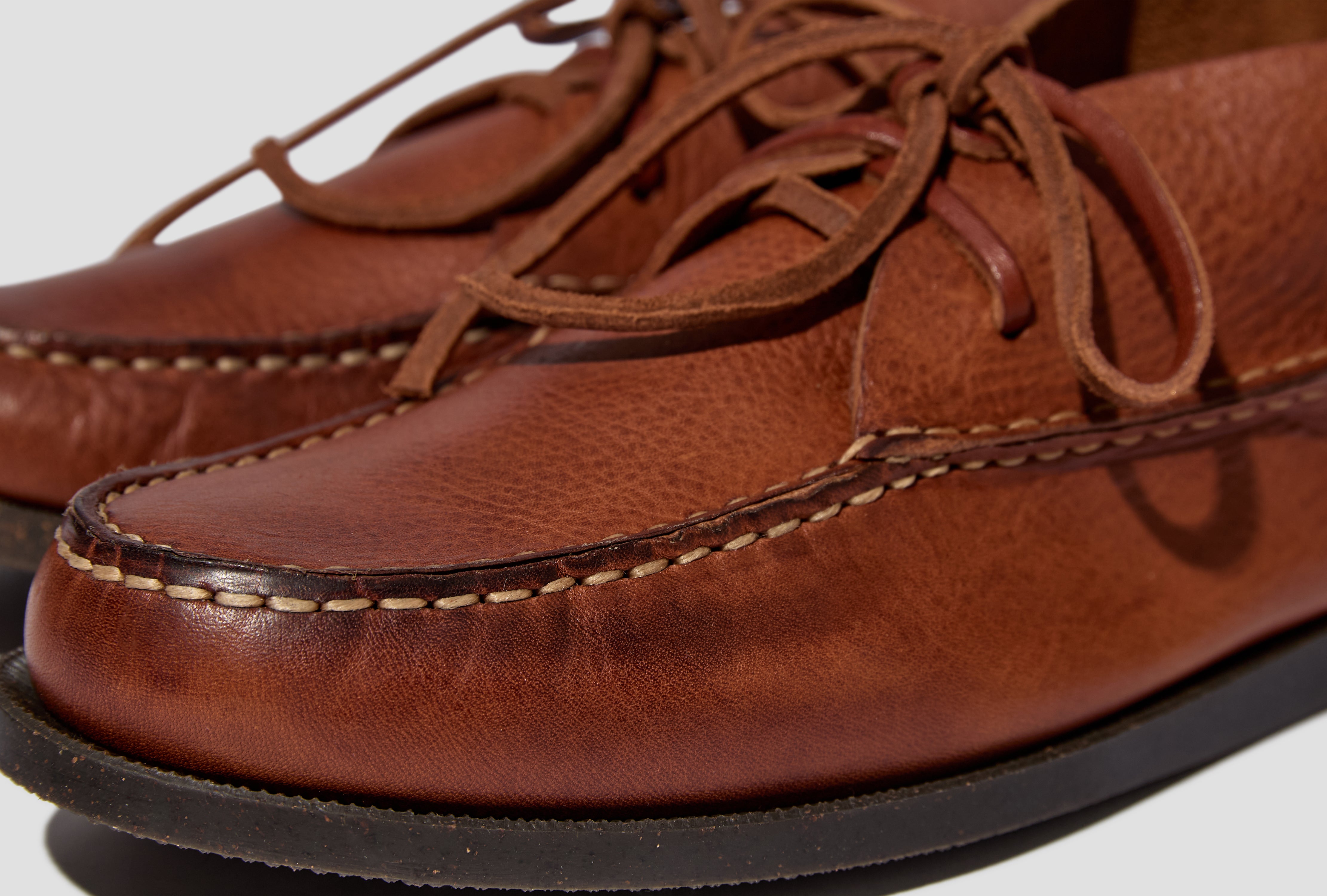 ITALIAN ALL HANDSEWN CHUKKA WTIH CAMP SOLE - VIRGIL COGNAC YIAHCC-VNBC