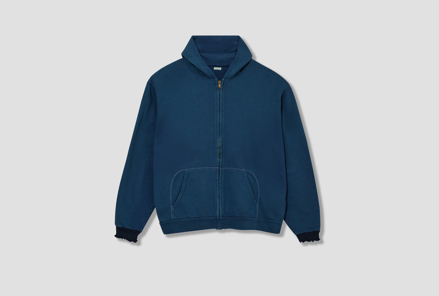 VINTAGE LIGHT WEIGHT ZIP SWEAT HOODIE 26SAP-05-07 Blue