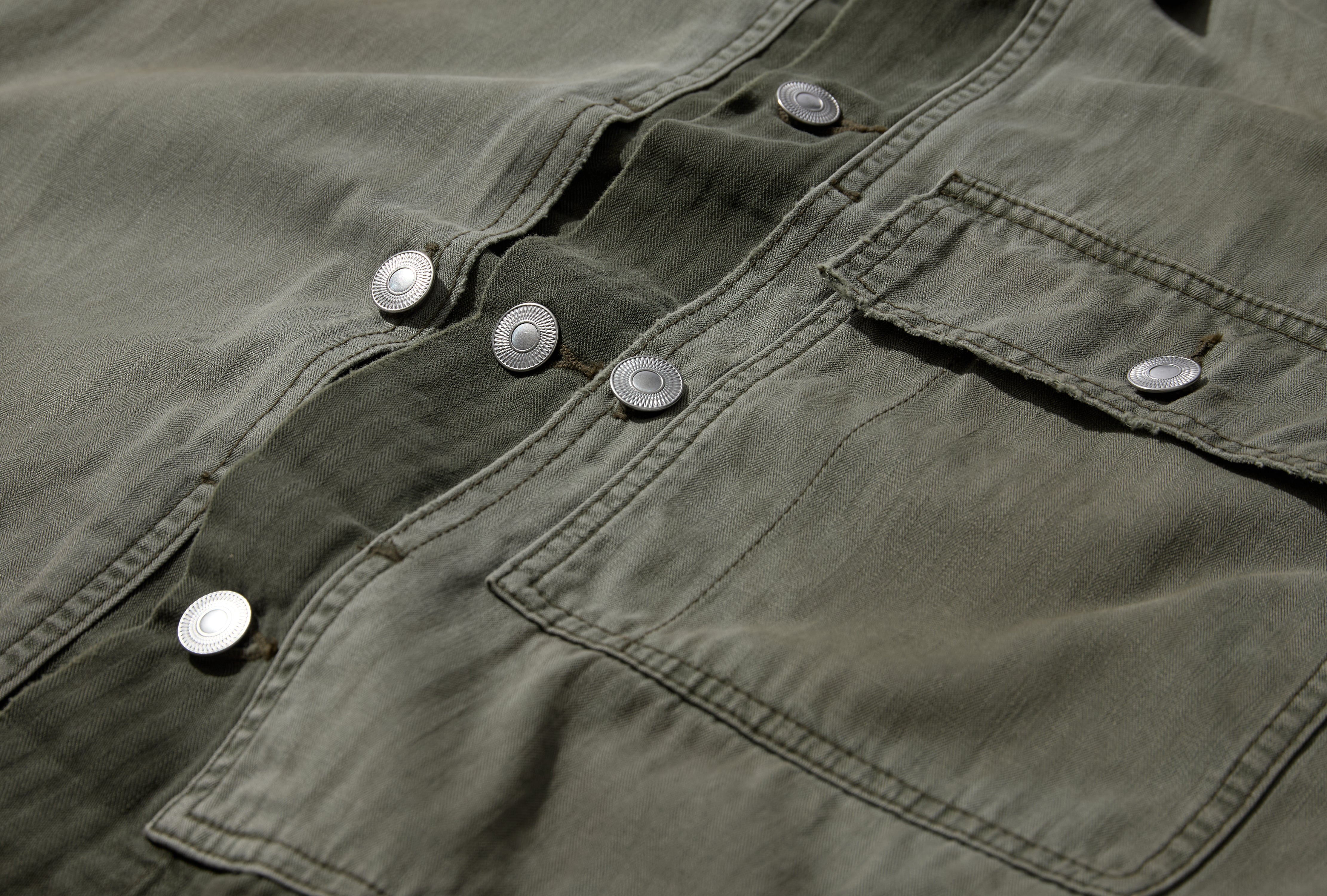 VINTAGE USMA HBT M-44 JACKET 26SAP-01-52 Green