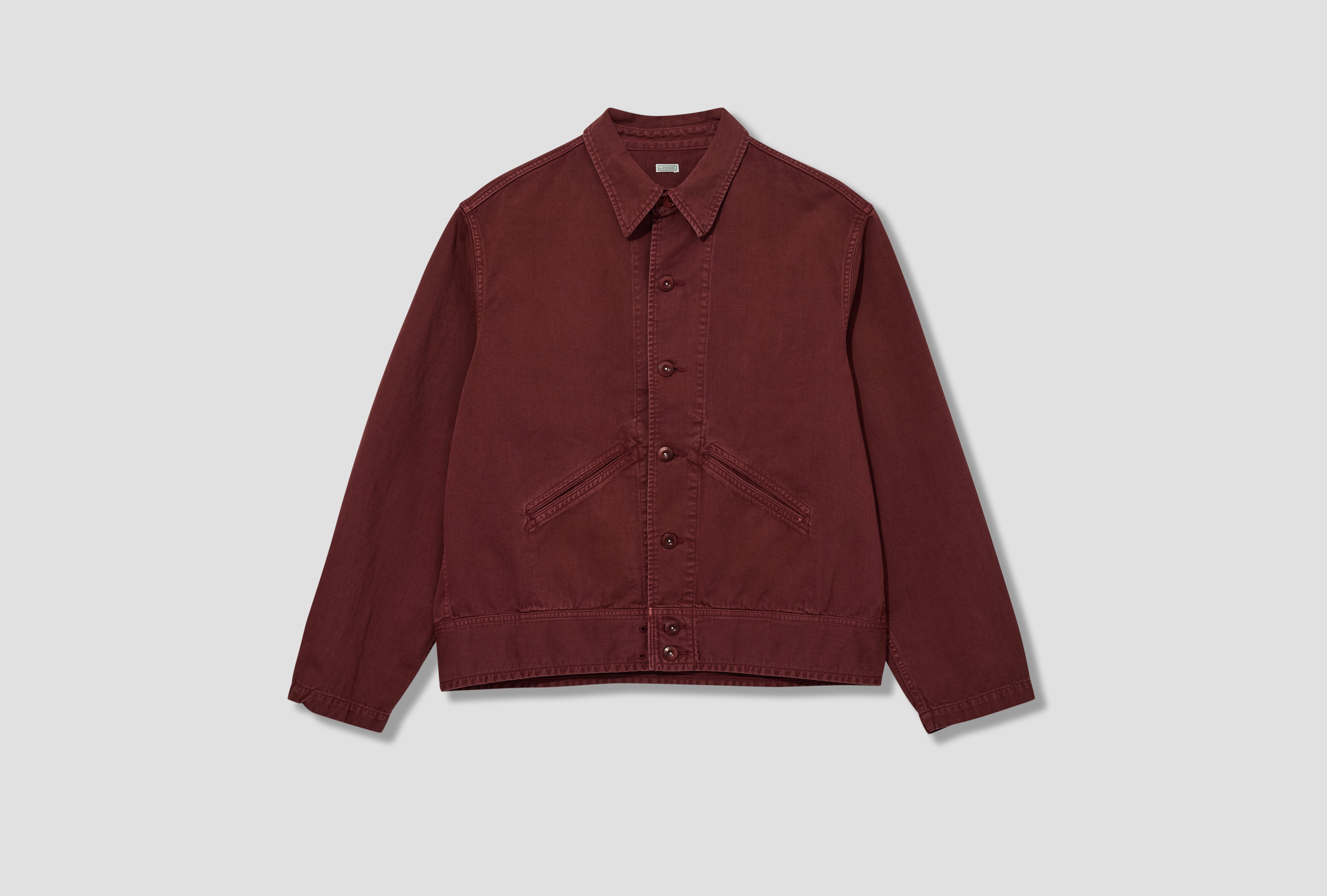 VINTAGE MEDICAL JACKET 26SAP-01-53 Burgundy