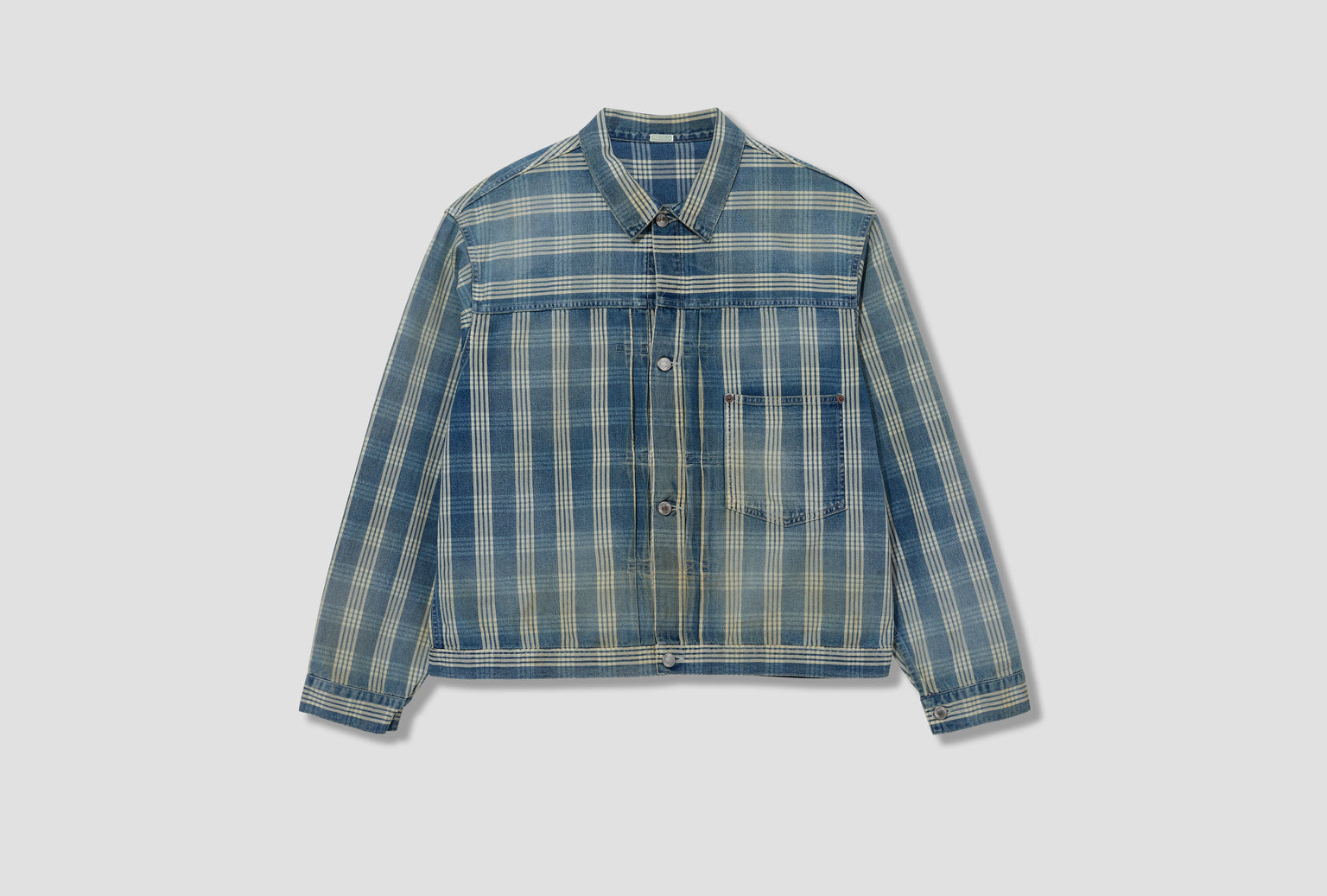 NO.213 INDIGO PALAKA DENIM JACKET 26SAP-01-46 Check