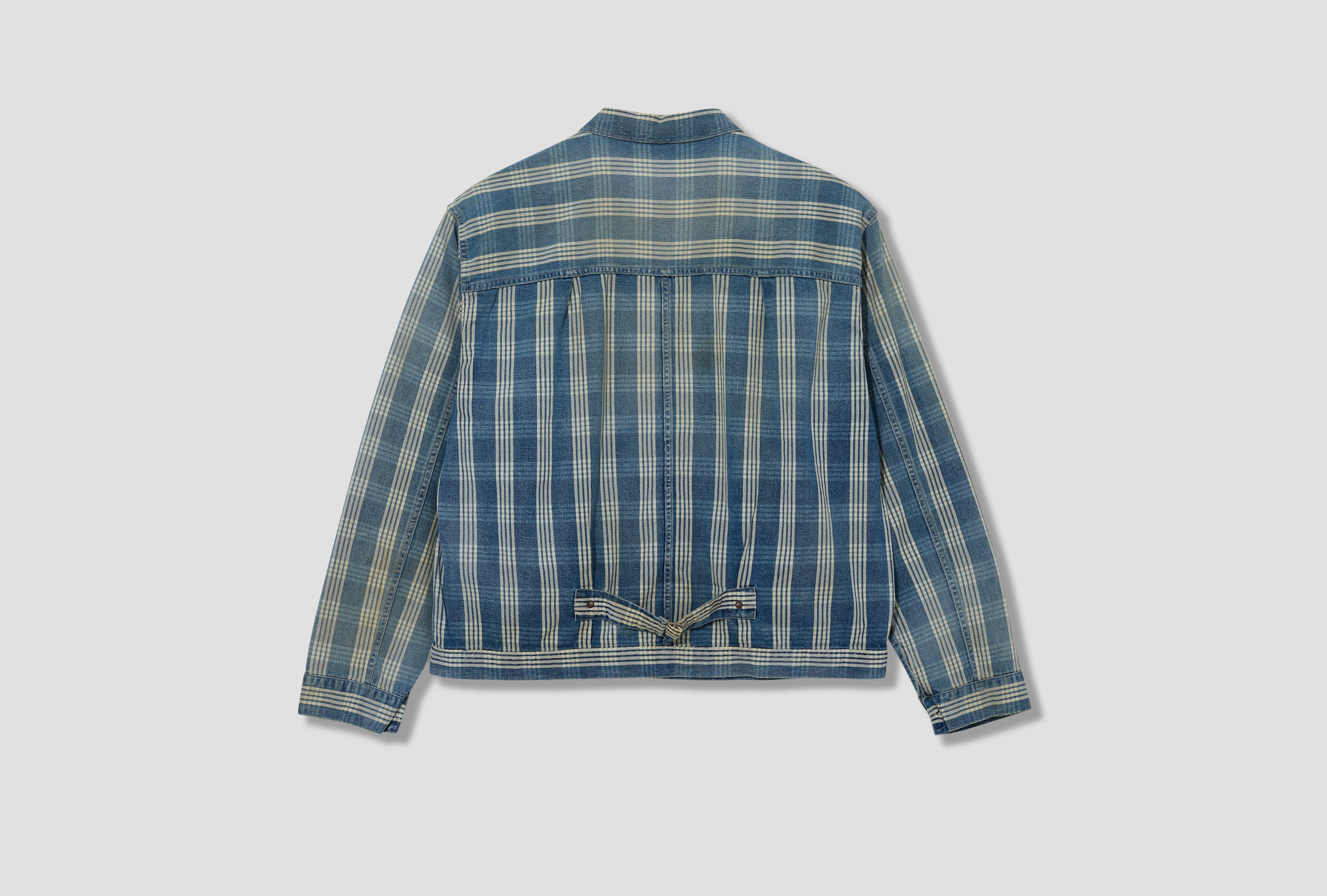 NO.213 INDIGO PALAKA DENIM JACKET 26SAP-01-46 Check
