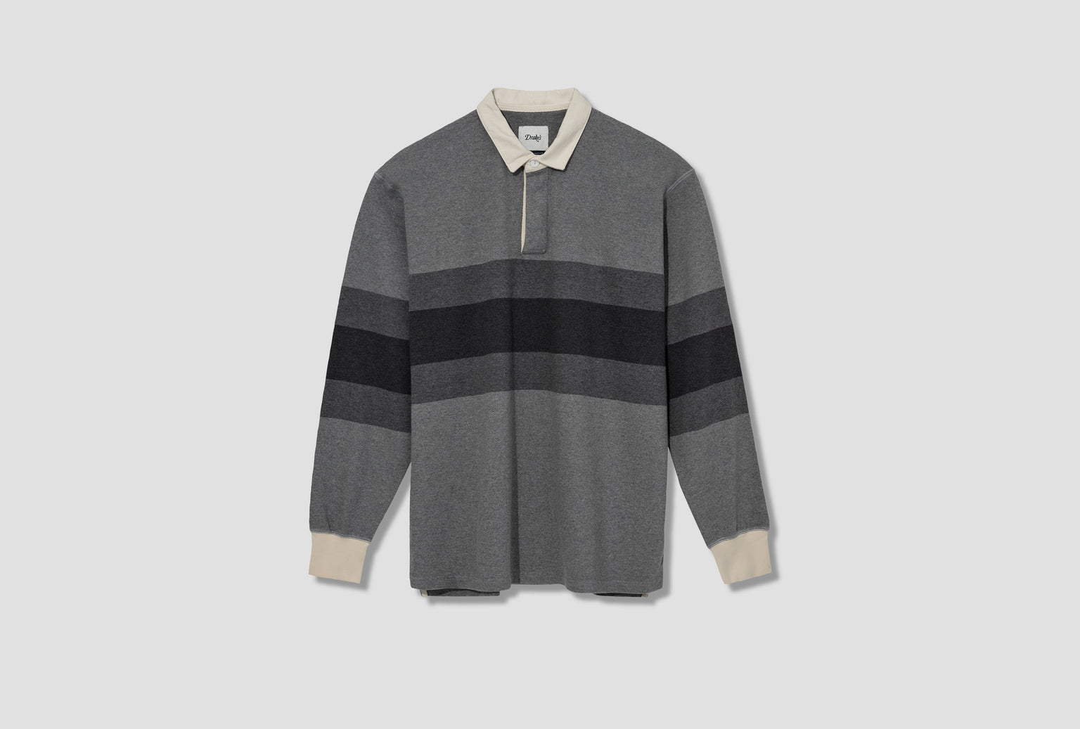 MELANGE STRIPE RUGBY DR2A5H 26192-01 Grey