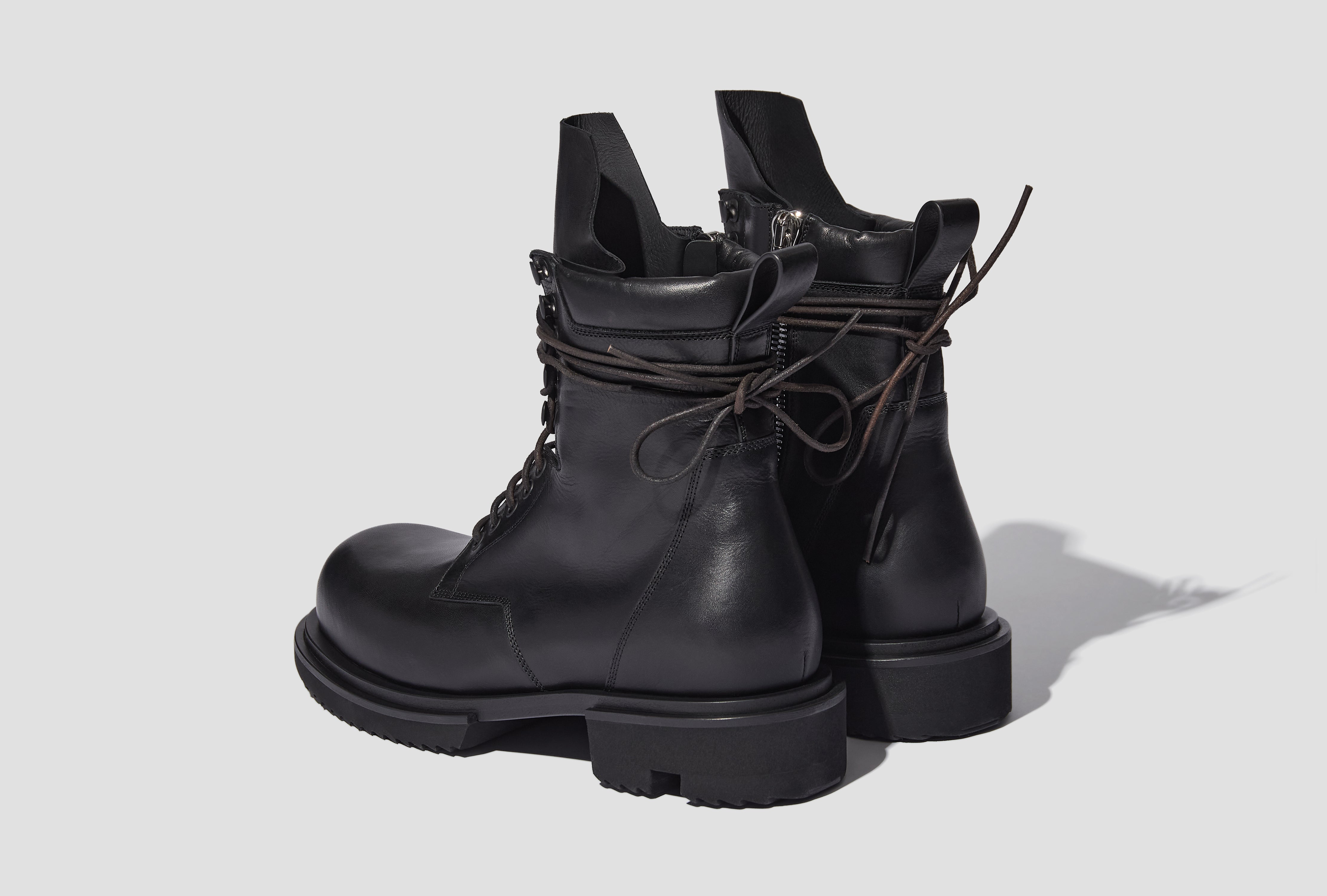 LOW ARMY GABE - WASHED CALF LEATHER / BLACK RU02F4829 LOO