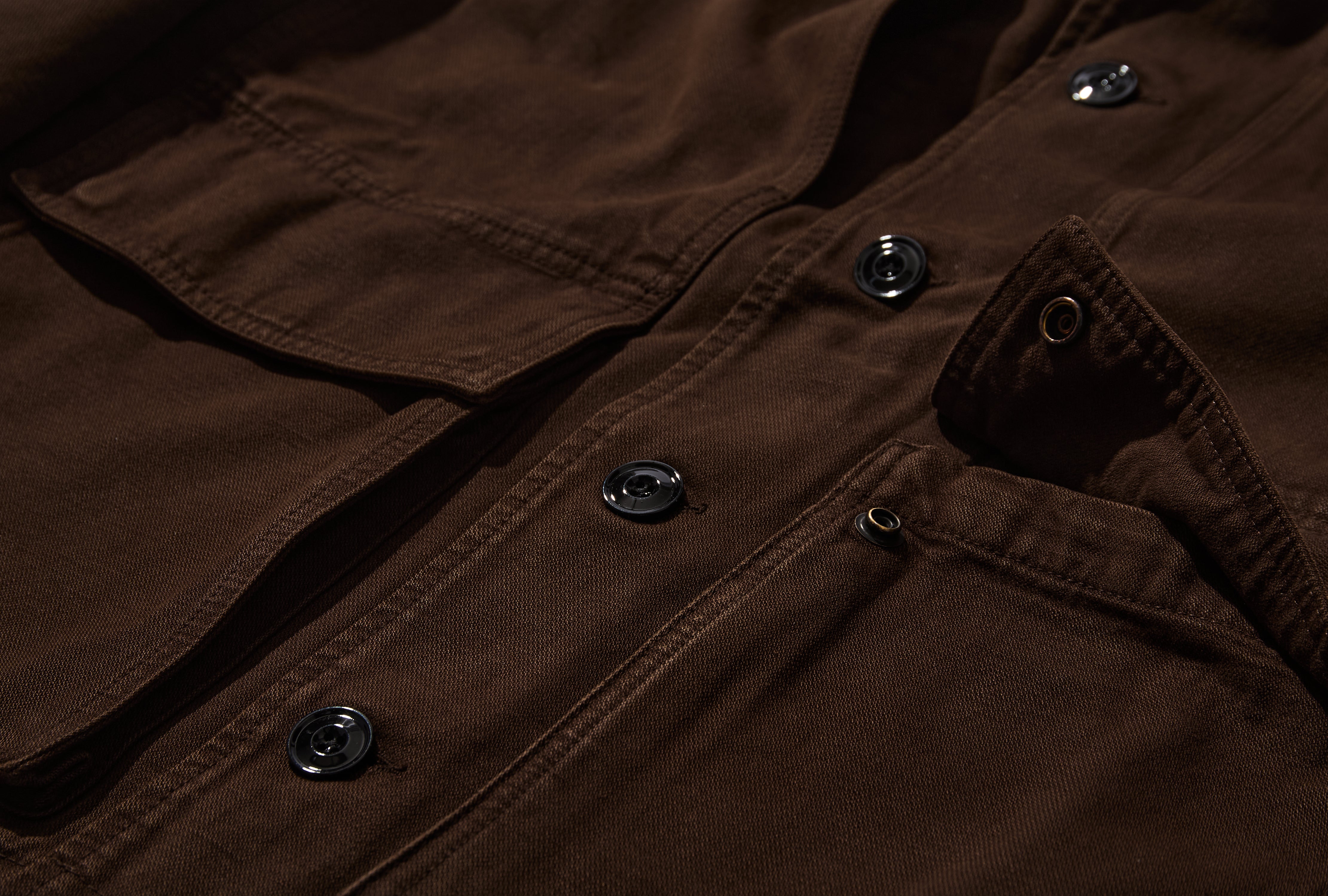 BOXY JACKET - GD HEAVY BROKEN TWILL OW1223 LD1077 Brown