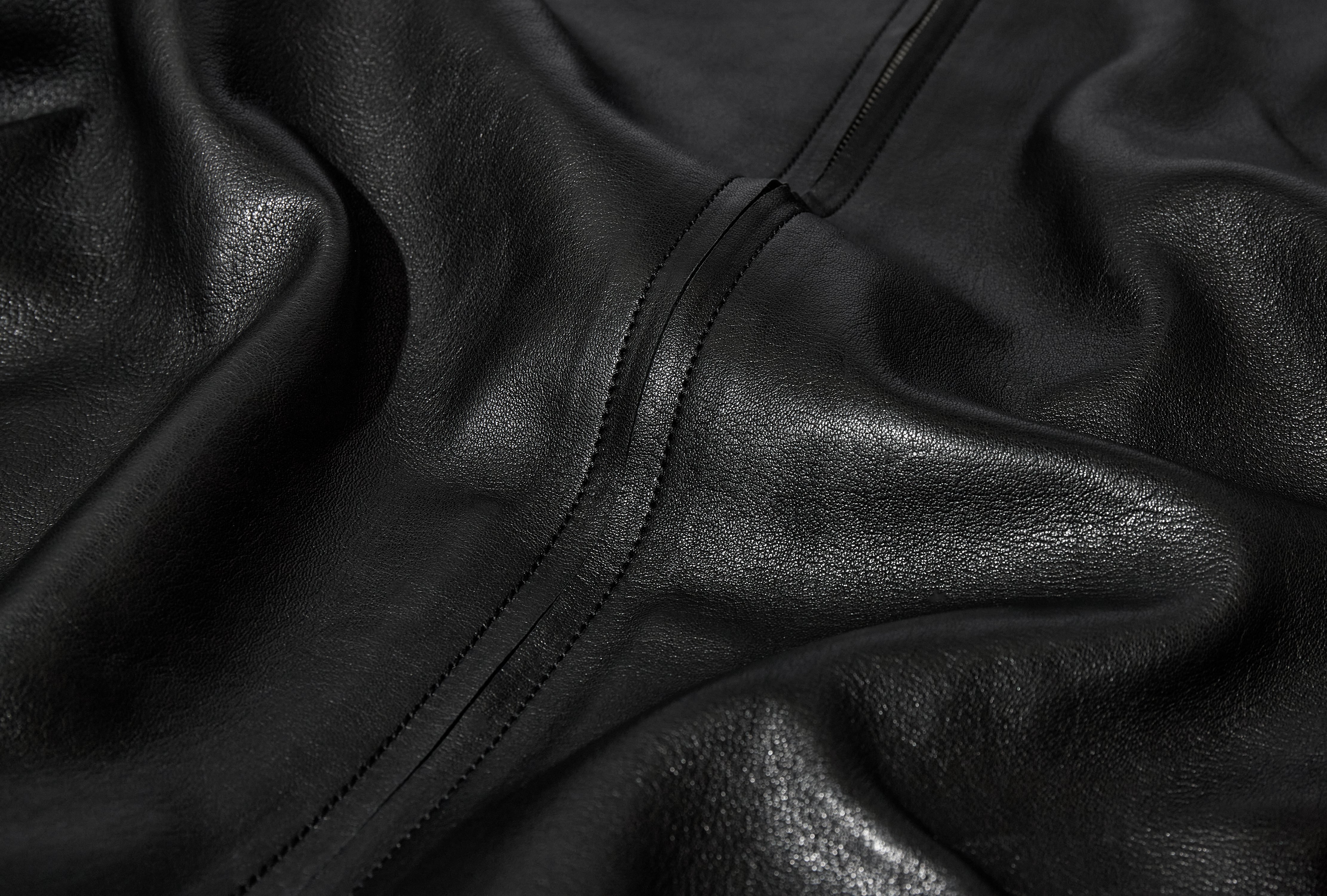 NO.285 LEATHER POCKET JACKET S15-285 Black