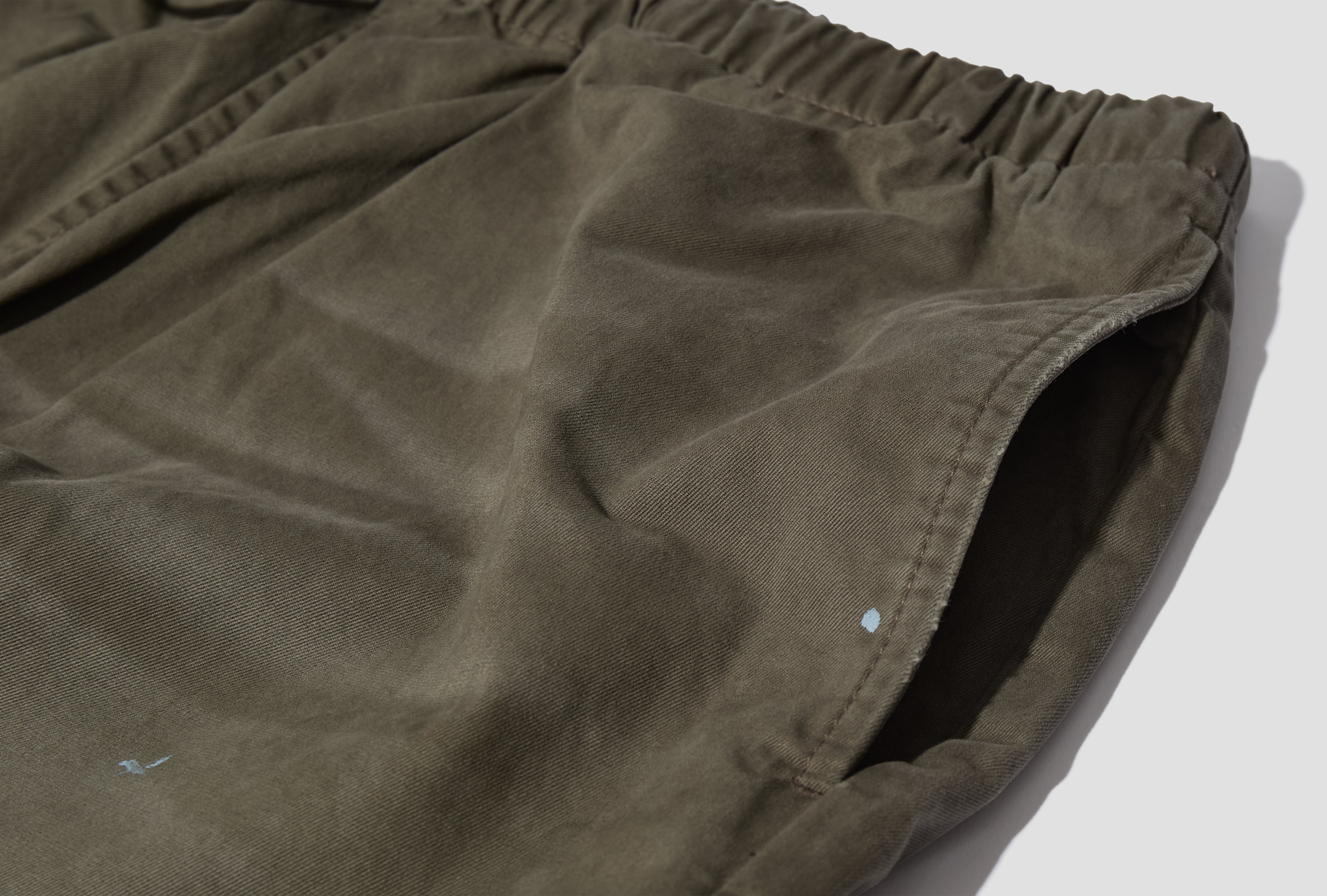PLOTT PEACHED LIGHT COTTON TWILL BK0778 Green