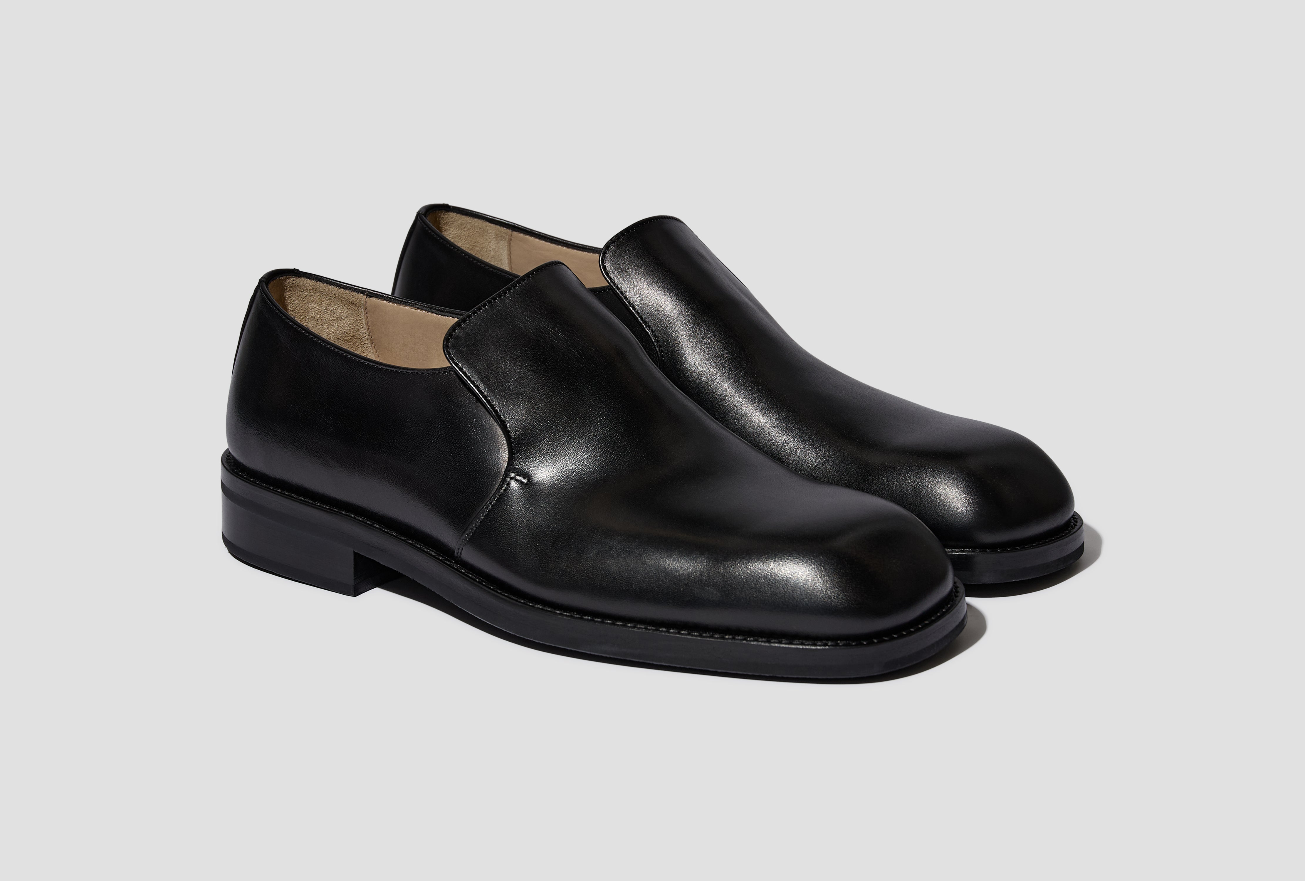FORMAL LOAFERS - SHINY VEGETABLE-TANNED LEATHER FO0296 LL0106 Black