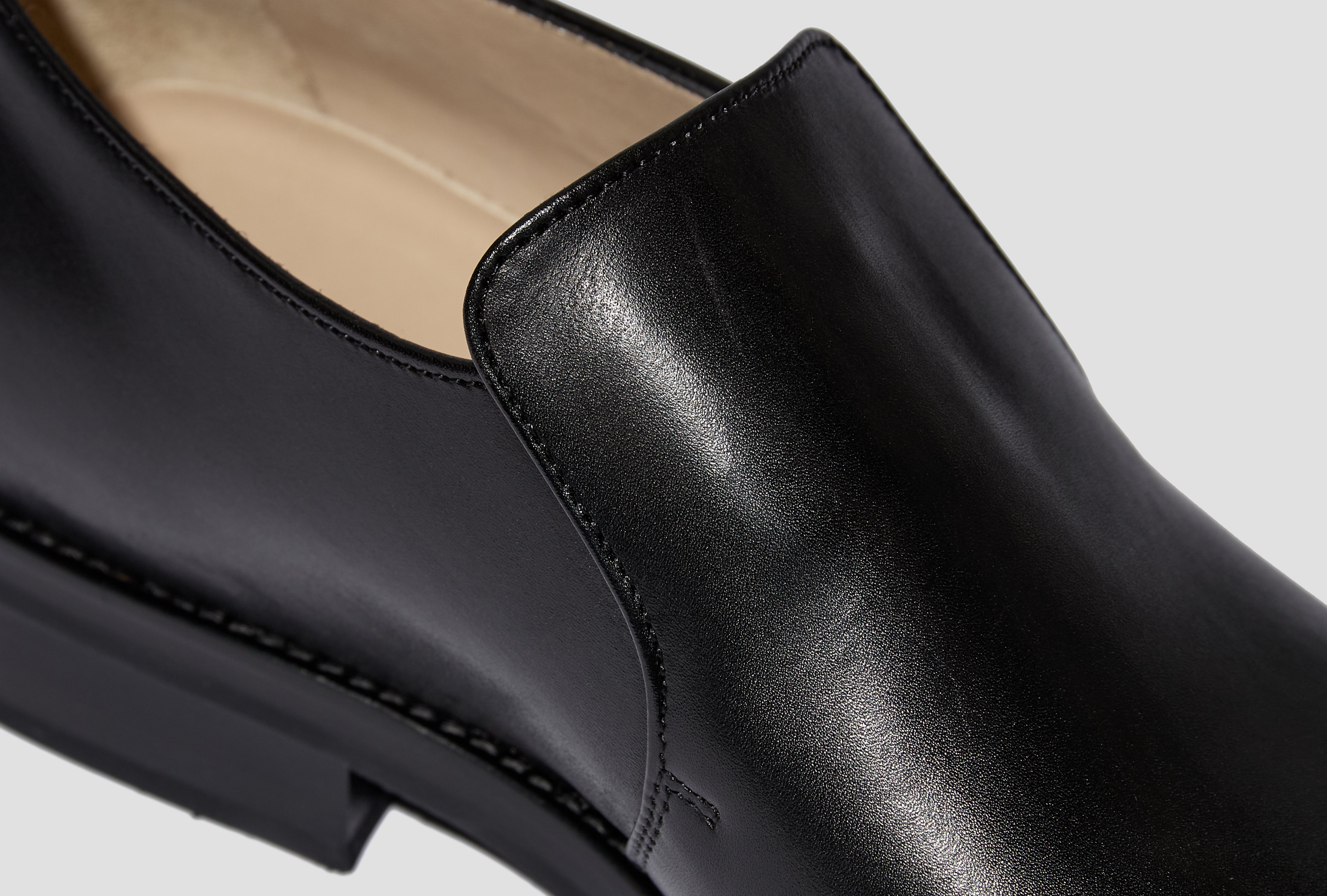 FORMAL LOAFERS - SHINY VEGETABLE-TANNED LEATHER FO0296 LL0106 Black