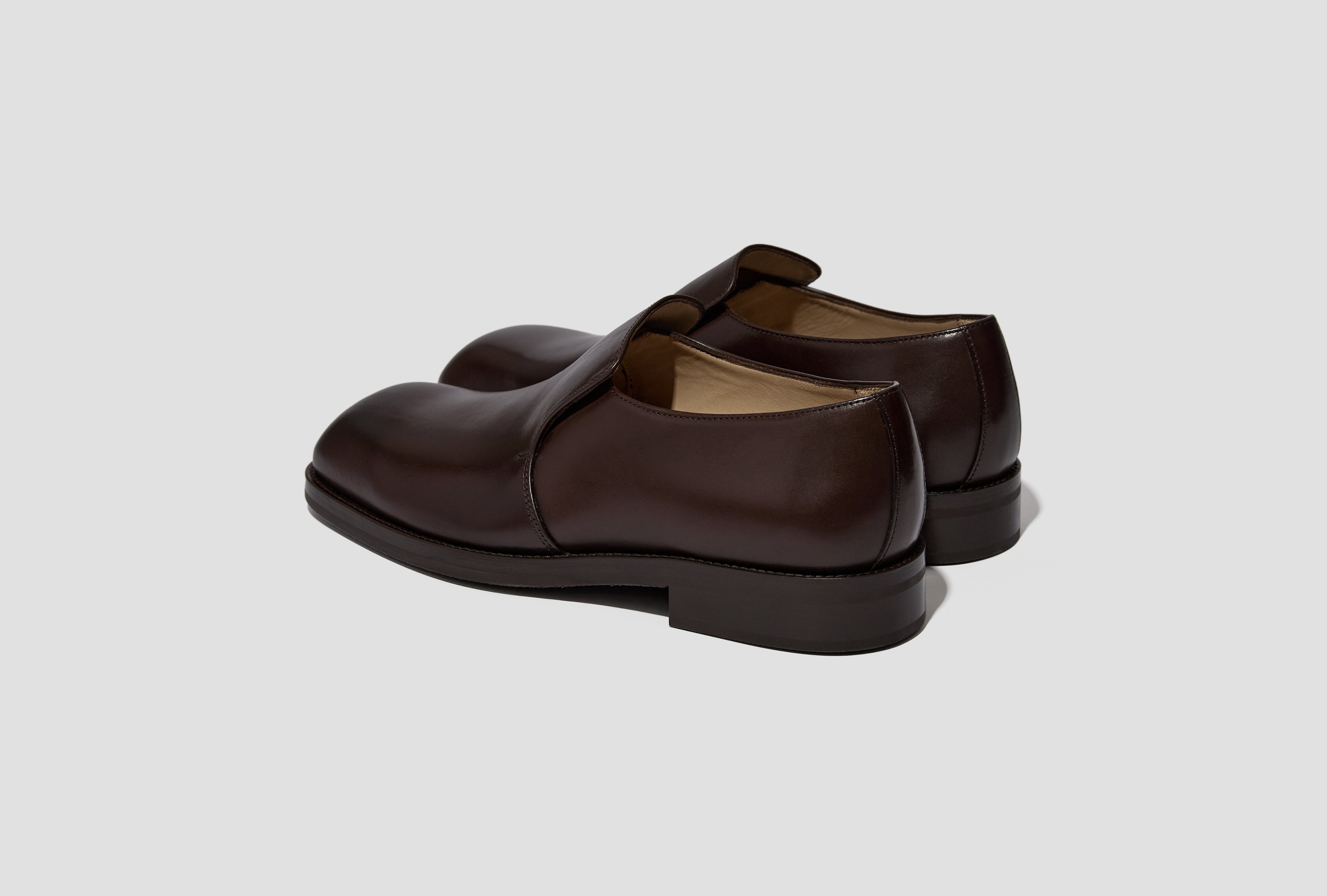 FORMAL LOAFERS - SHINY VEGETABLE-TANNED LEATHER FO0296 LL0106 Dark brown