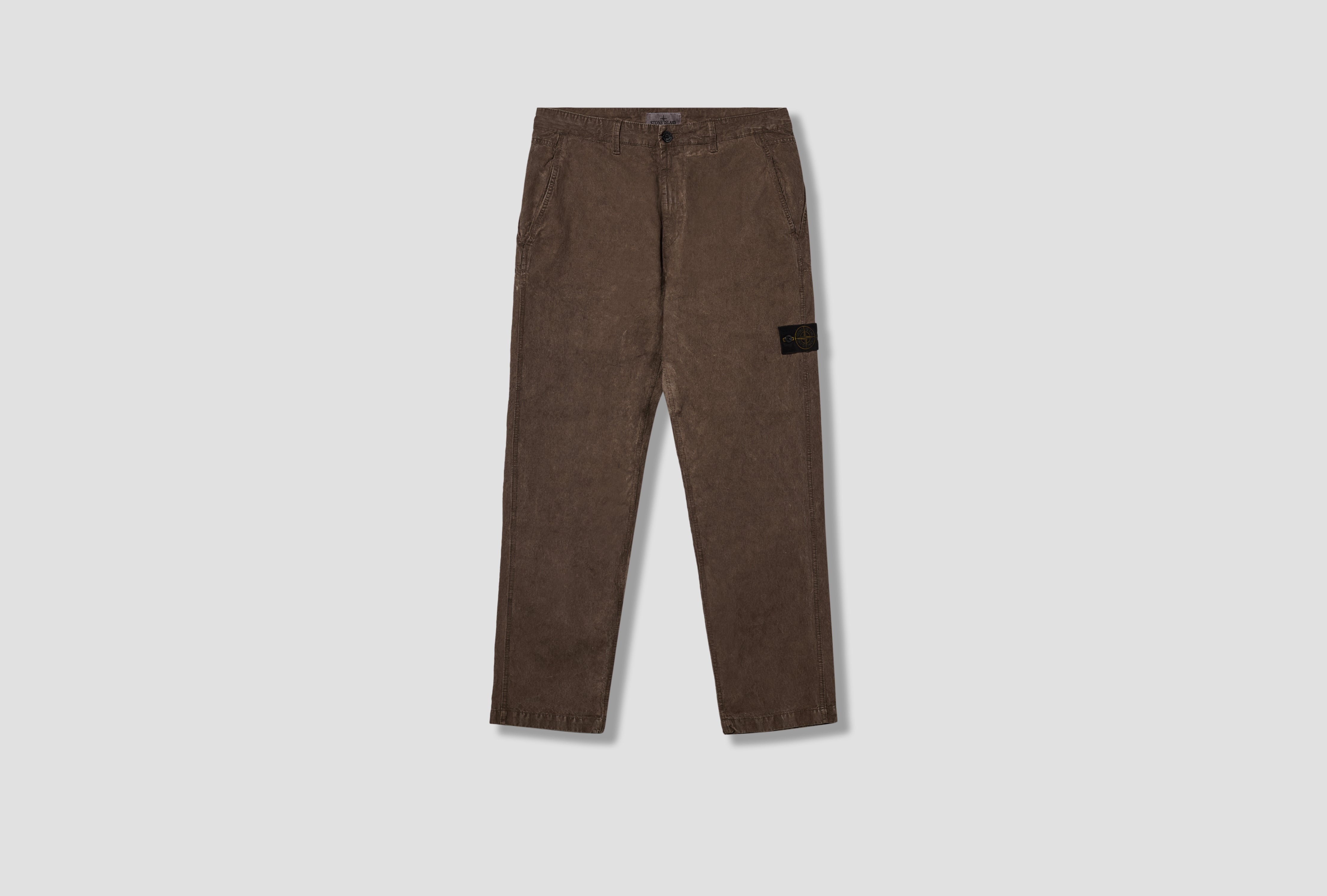 CORDUROY 88% ORGANIC COTTON GARMENT DYED 'TERRA' EFFECT L2 S15 31000 39 S0446 Dark grey