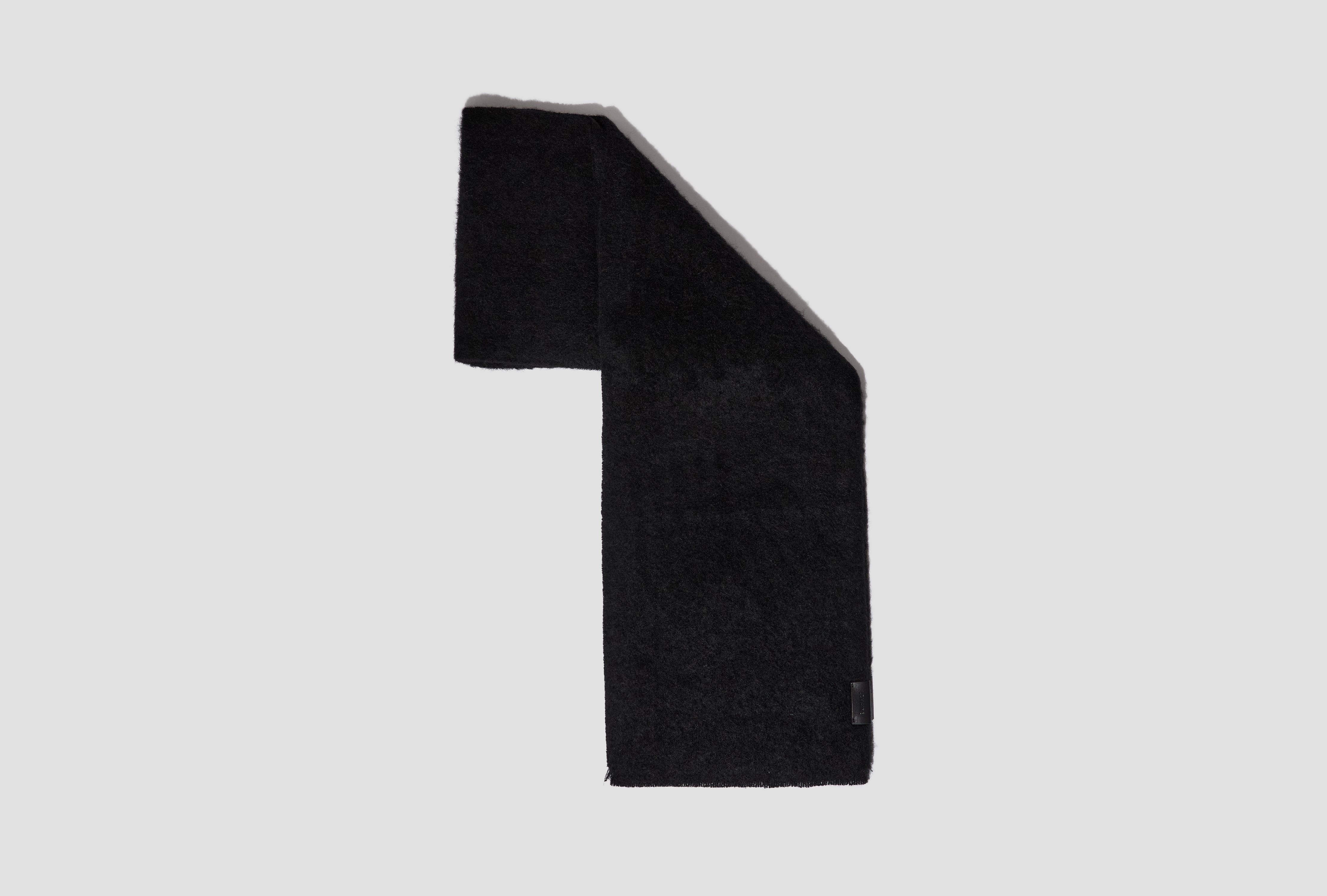 SOFT FLUFFY SCARF - ALPAGA TA0045 LF1194 Black