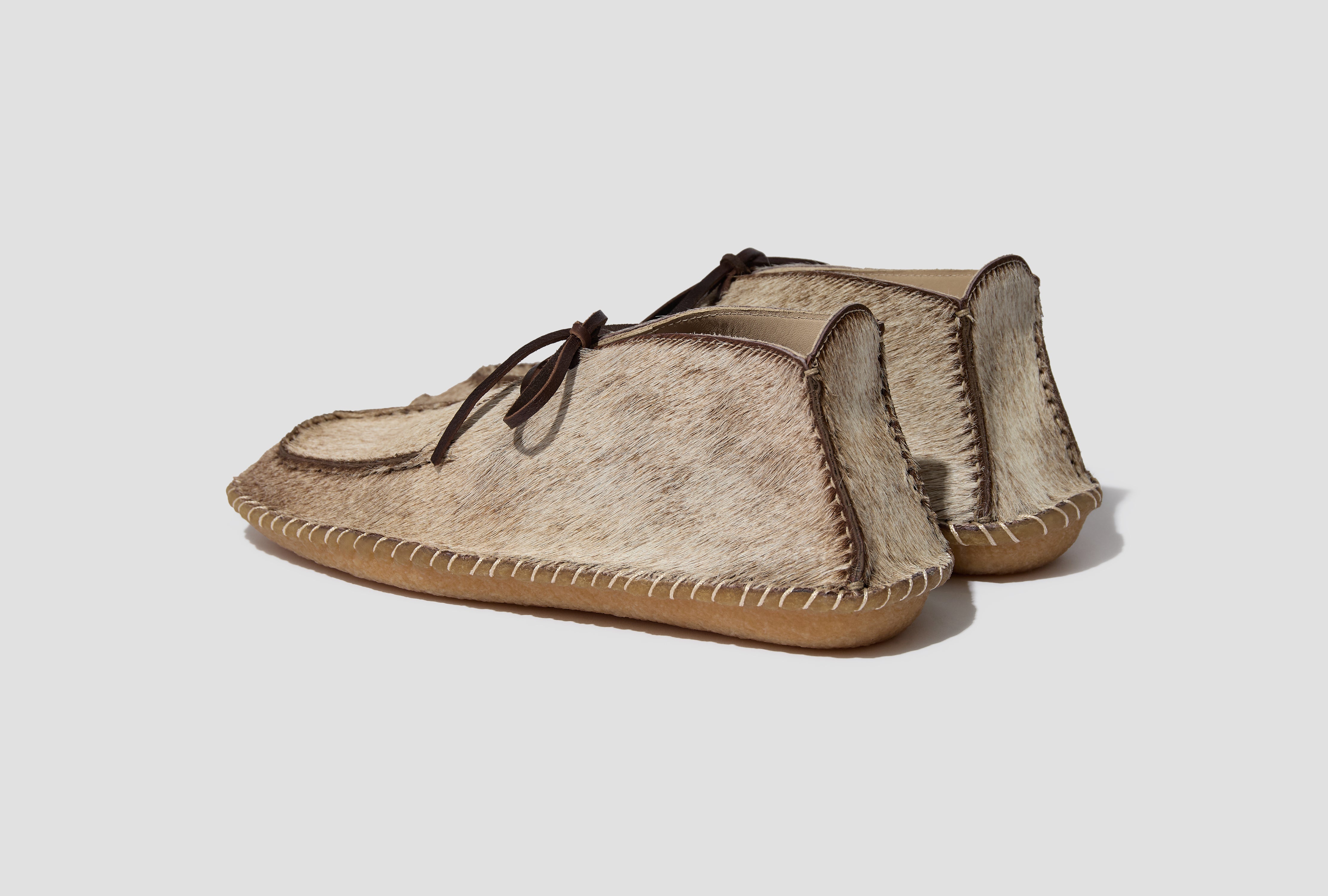 DESERT MOCCASINS - PONY-STYLE LEATHER FO0304 LL0044 Beige