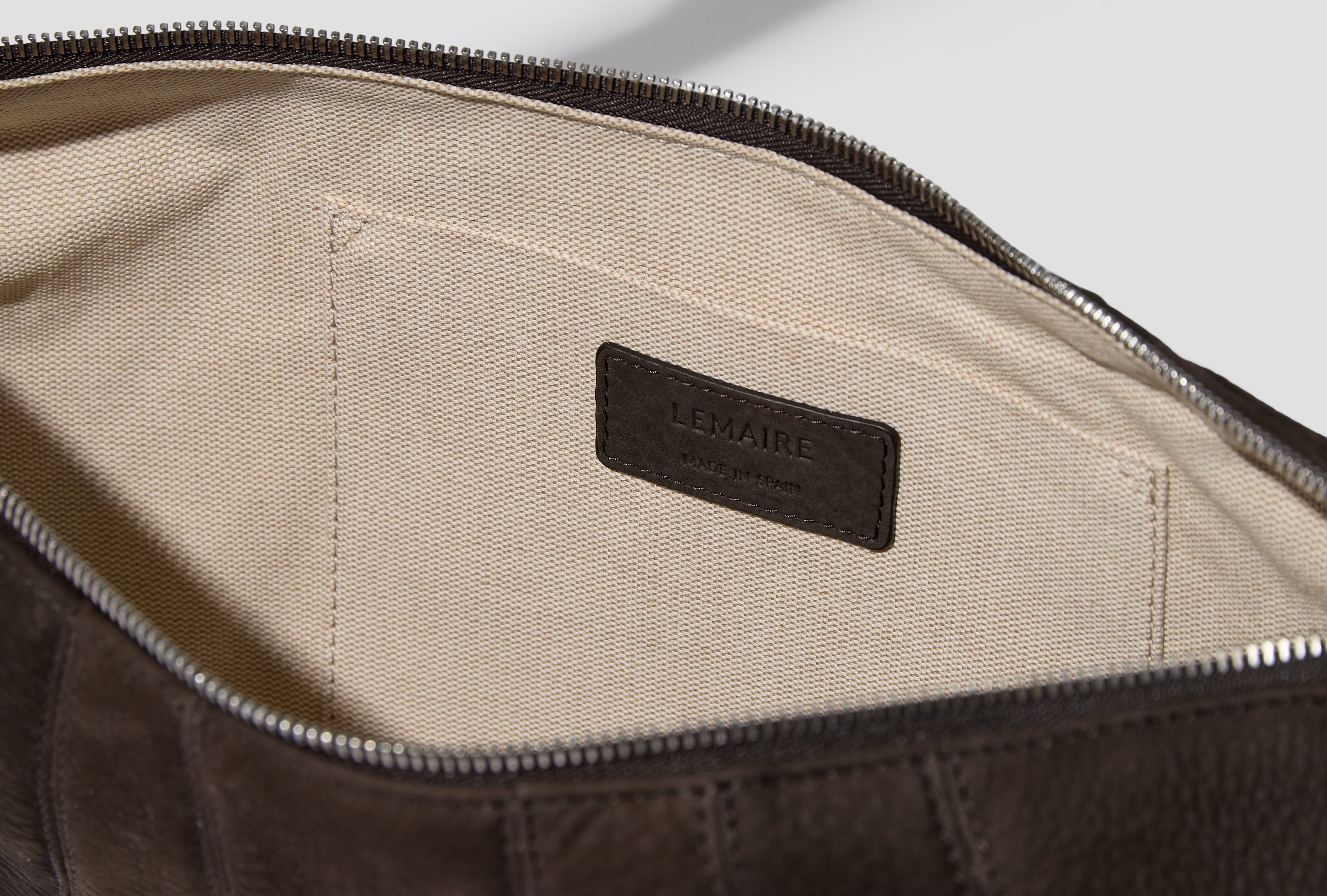 MEDIUM CROISSANT BAG - ALPACA NUBUCK BG0235 LL0189 Dark brown