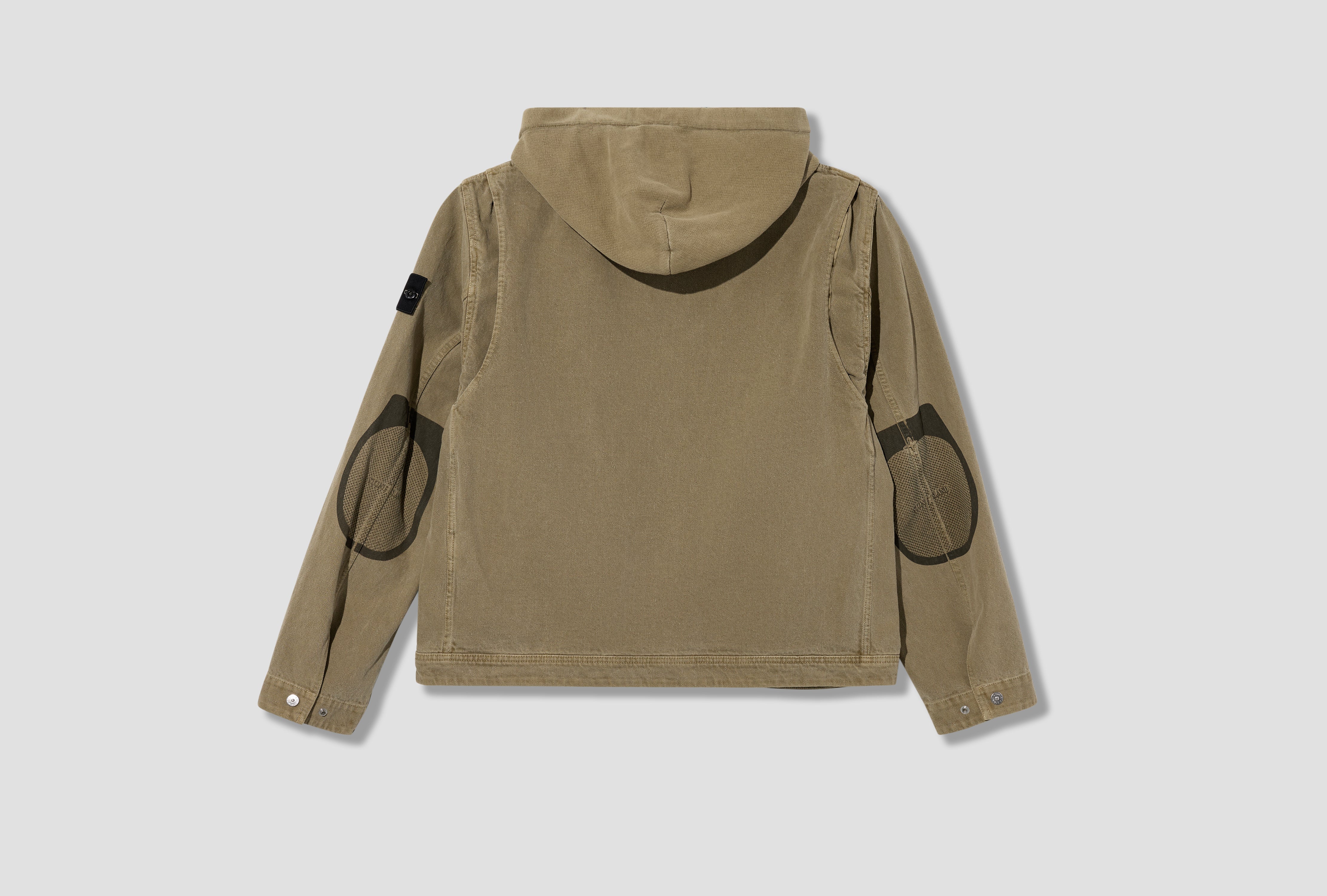 MINERAL DYED COTTON GABARDINE-TC 60% RECYCLED COTTON GARMENT DYED L2 S15 Q1000 45 S00T4 Green