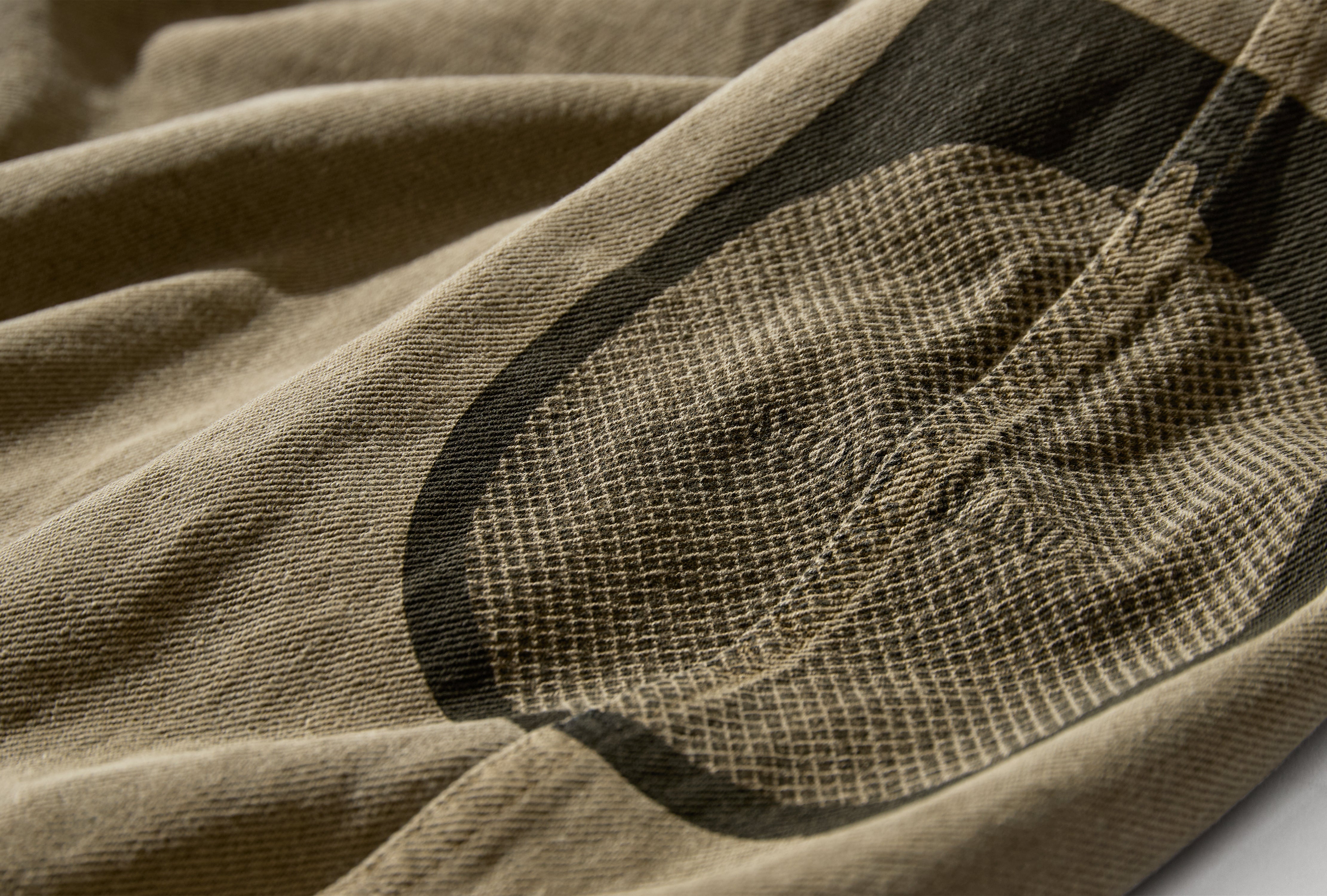 MINERAL DYED COTTON GABARDINE-TC 60% RECYCLED COTTON GARMENT DYED L2 S15 Q1000 45 S00T4 Green