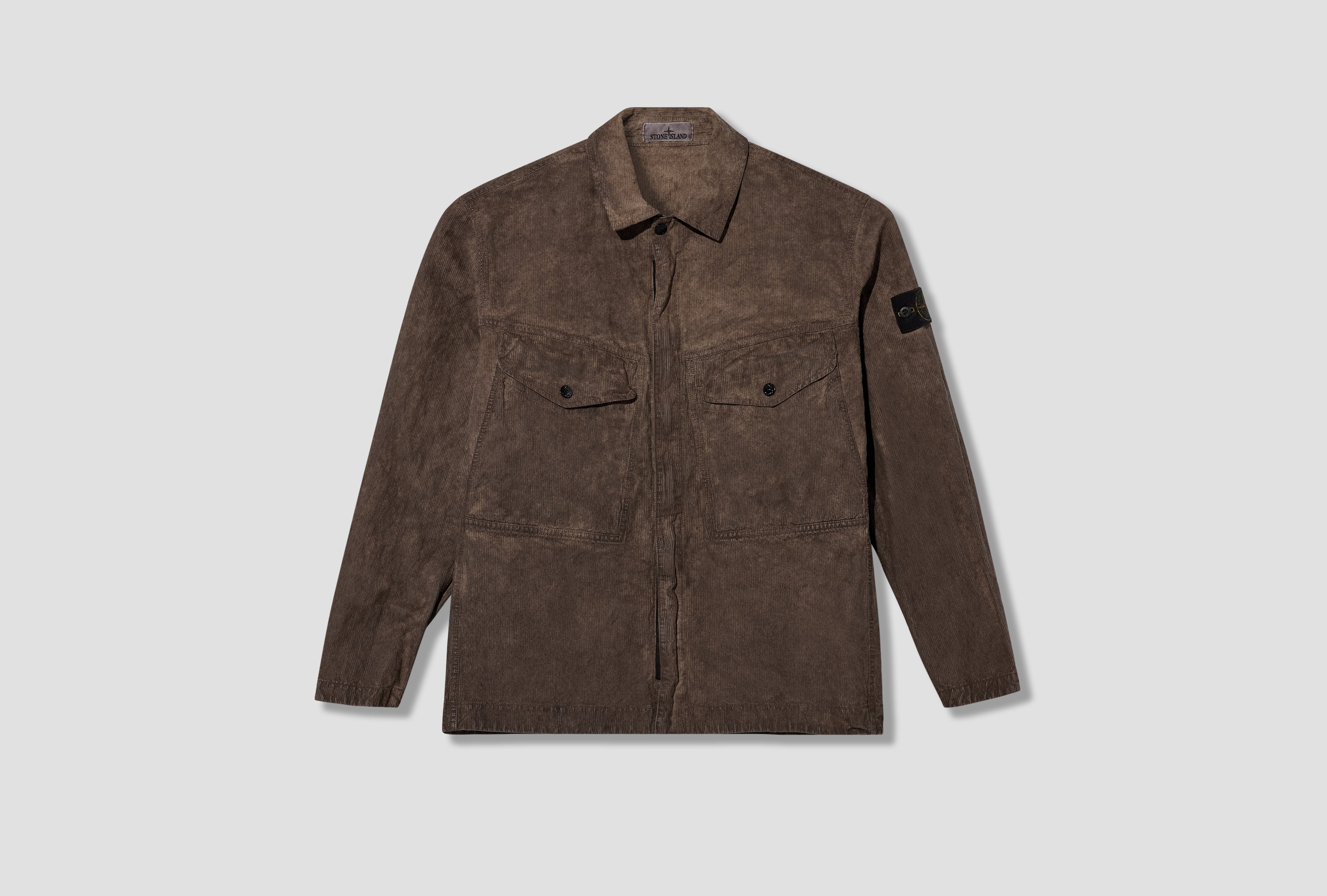 CORDUROY 88% ORGANIC COTTON GARMENT DYED 'TERRA' EFFECT  L2 S15 12000 29 S0446 Dark grey