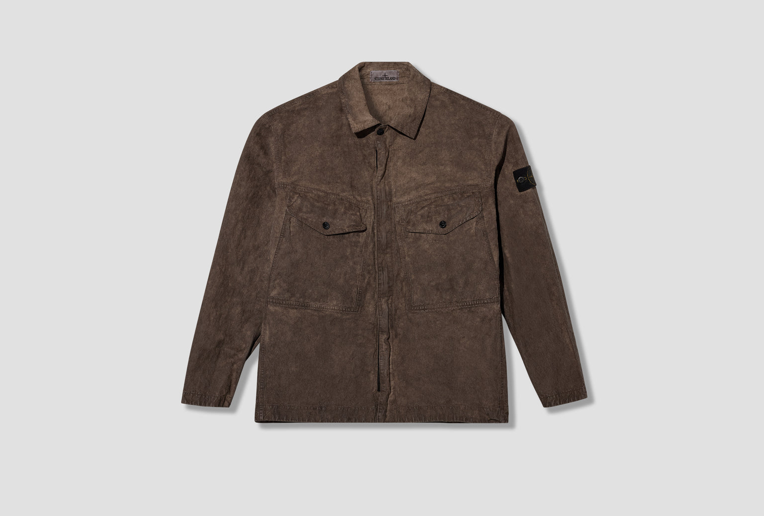 CORDUROY 88% ORGANIC COTTON GARMENT DYED 'TERRA' EFFECT  L2 S15 12000 29 S0446 Dark grey