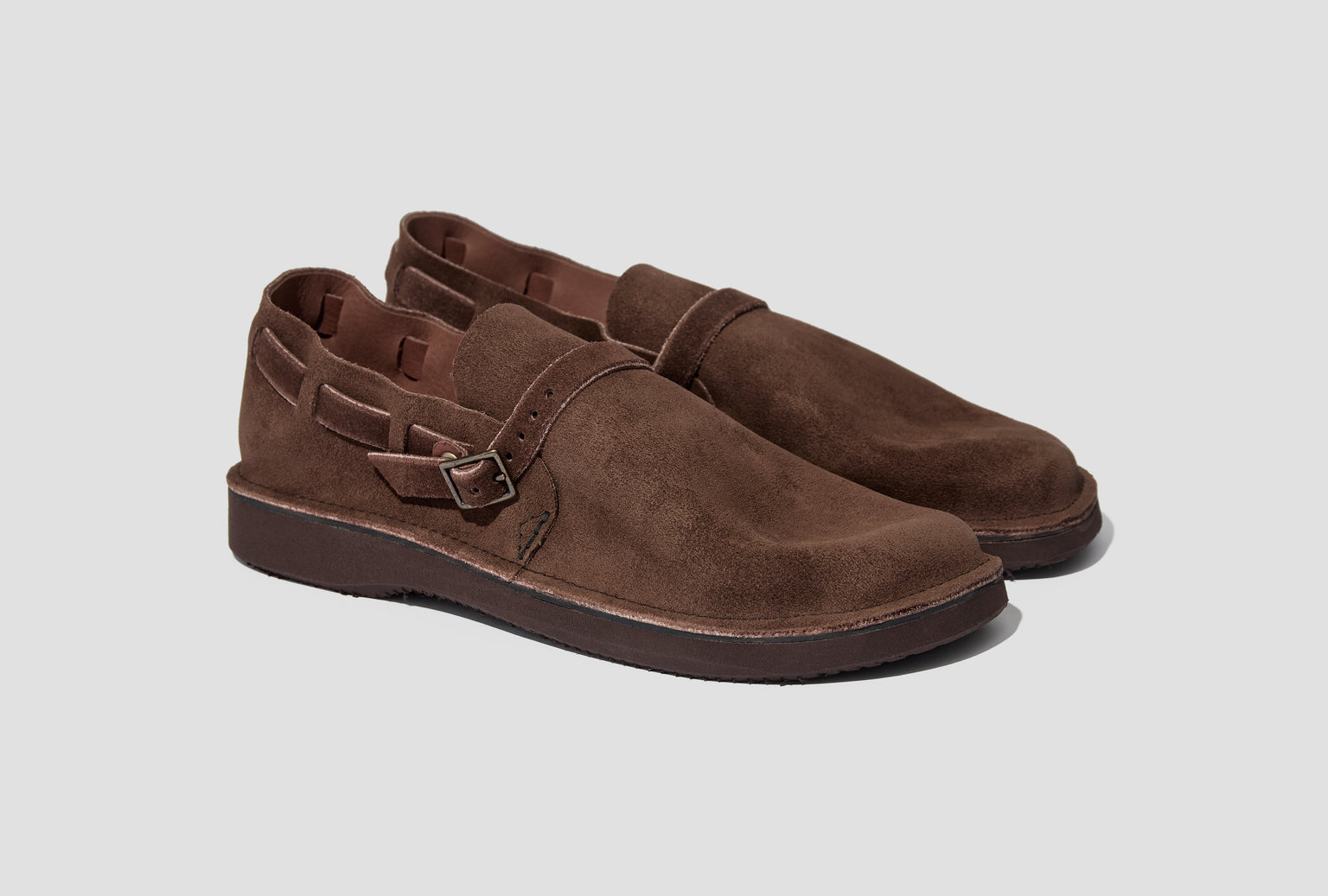 MEN'S MIDDLE ENGLISH - ROUGHOUT CHOCOLATE / WIDTH D