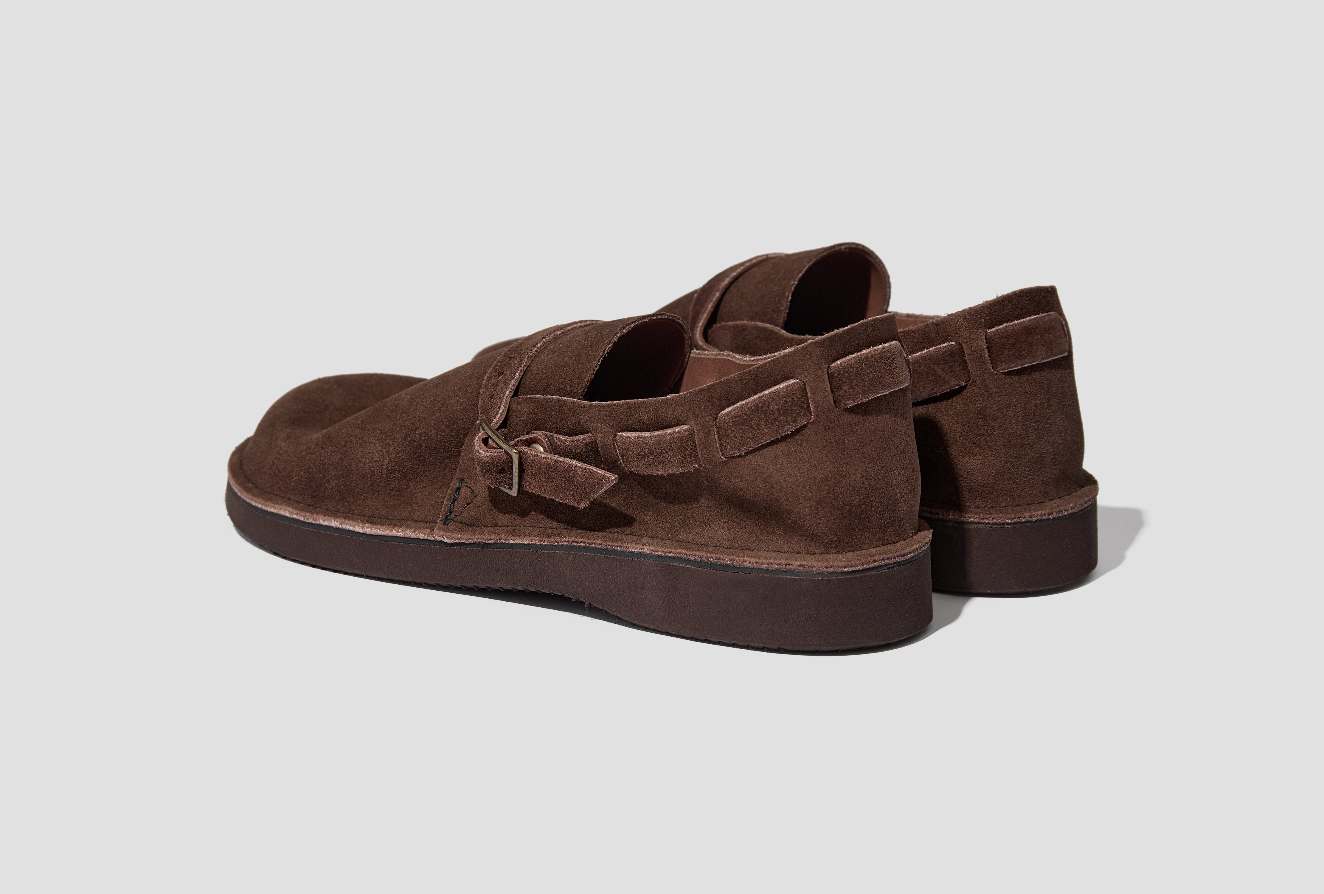MEN'S MIDDLE ENGLISH - ROUGHOUT CHOCOLATE / WIDTH D