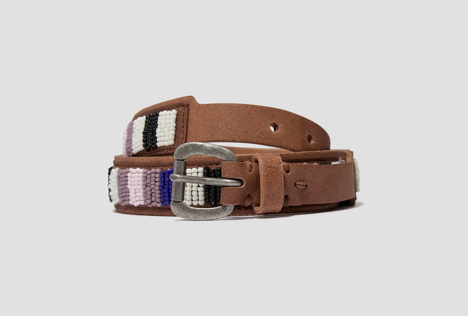 BEADS BELT 30MM 0126203003017 Light brown