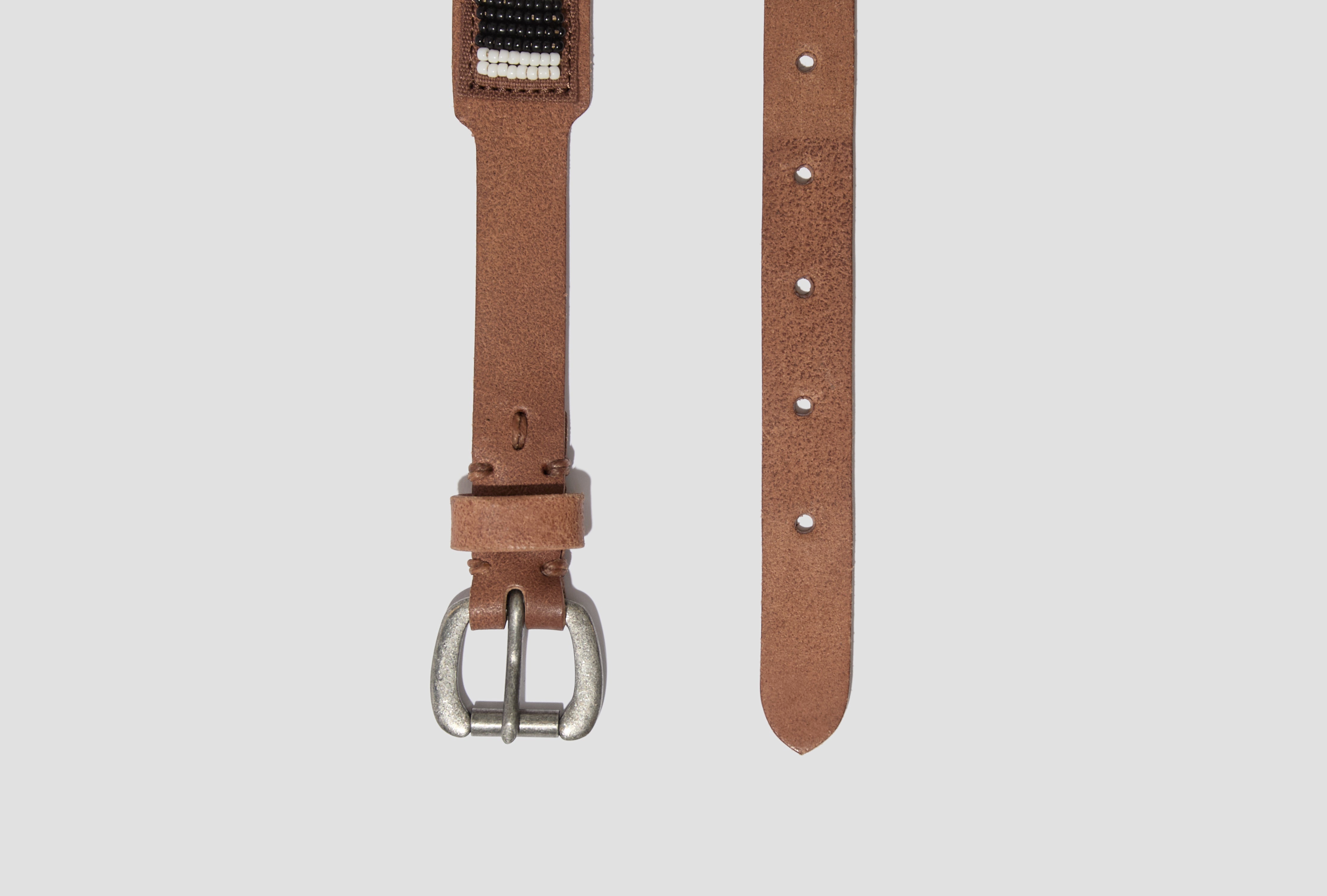 BEADS BELT 30MM 0126203003017 Light brown