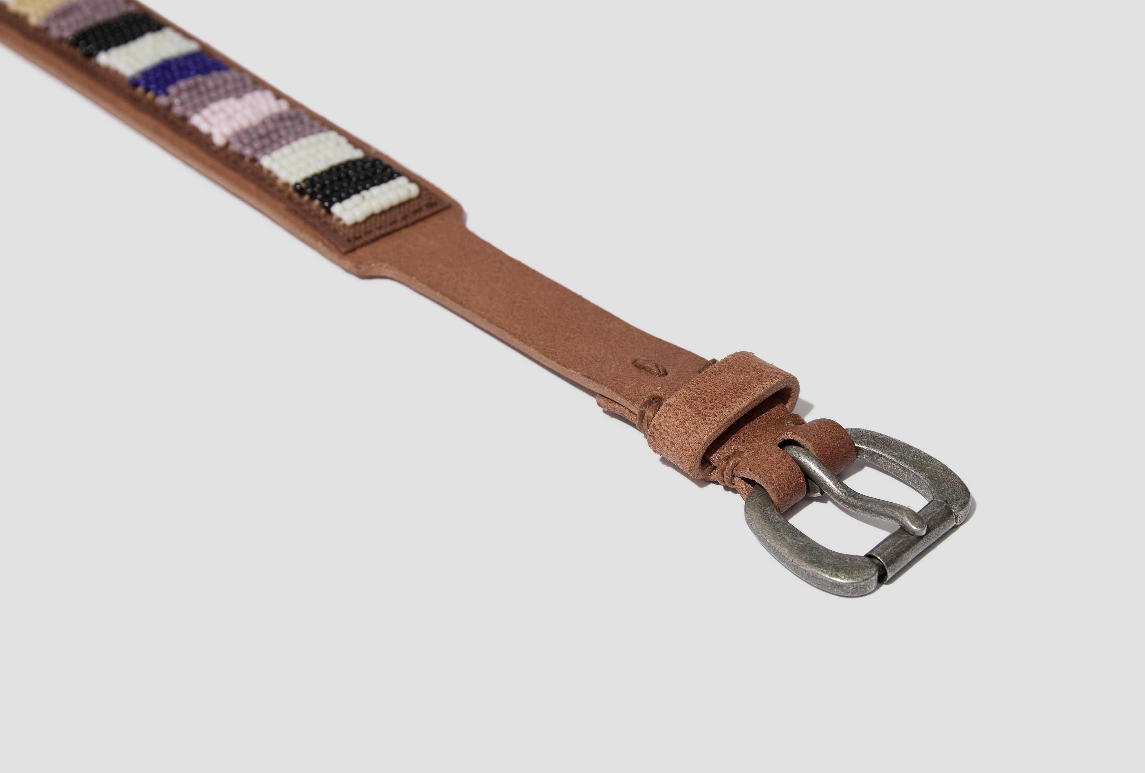 BEADS BELT 30MM 0126203003017 Light brown