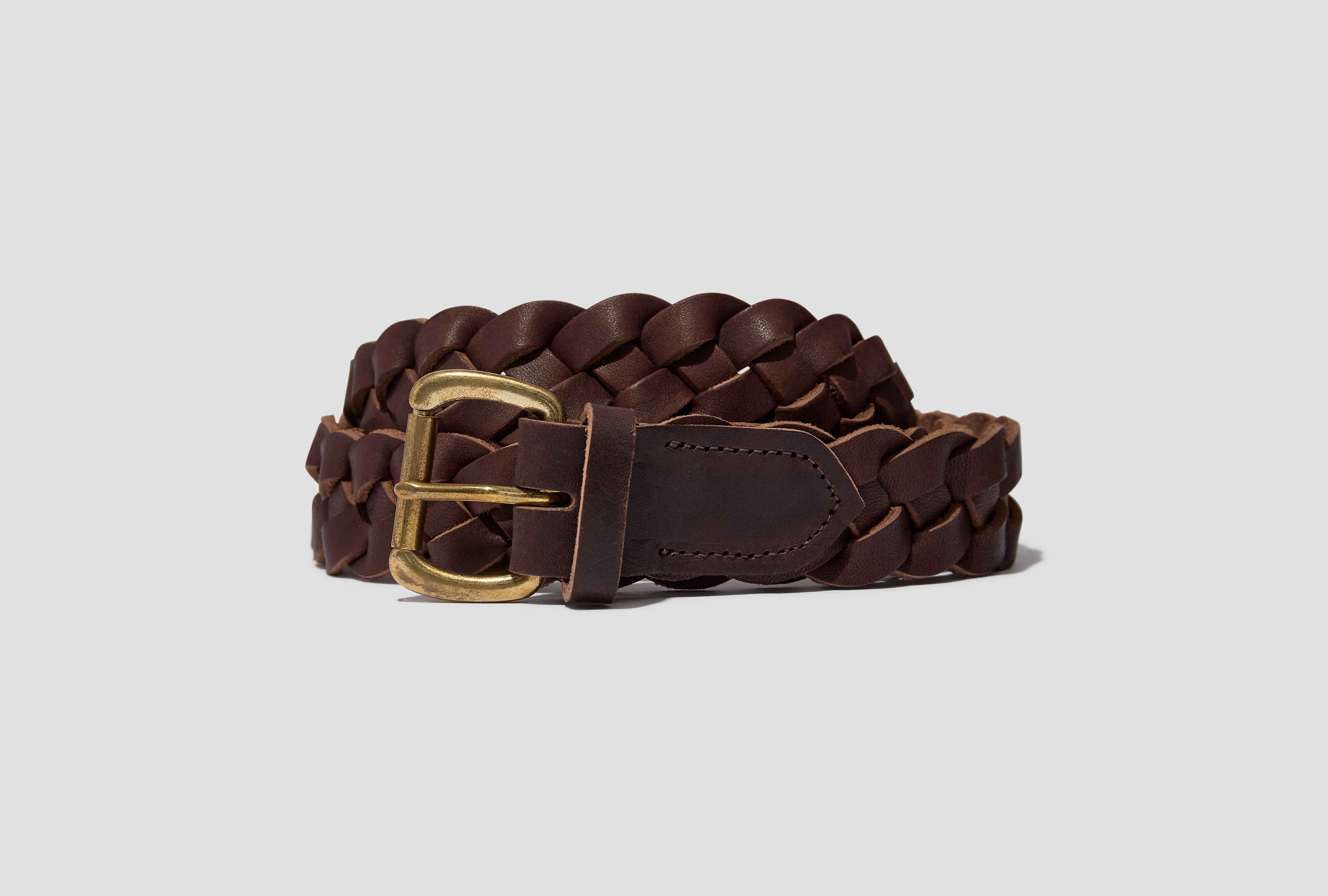 BRAIDED BELT 30MM 0126203003018 Dark brown