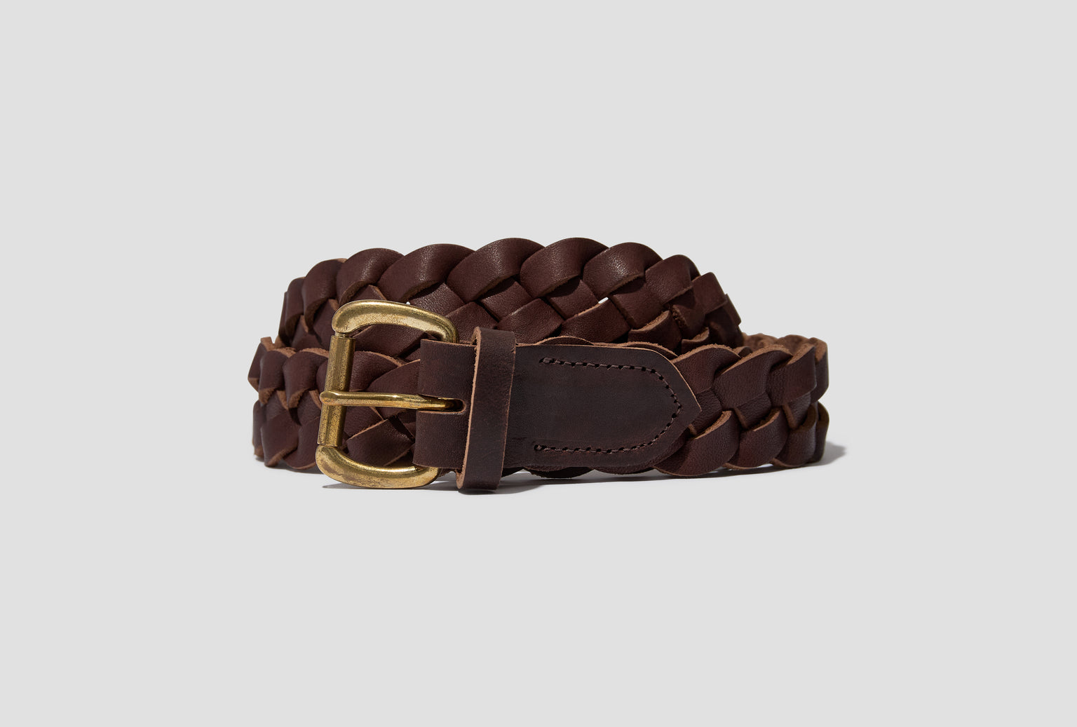 BRAIDED BELT 30MM 0126203003018 Dark brown