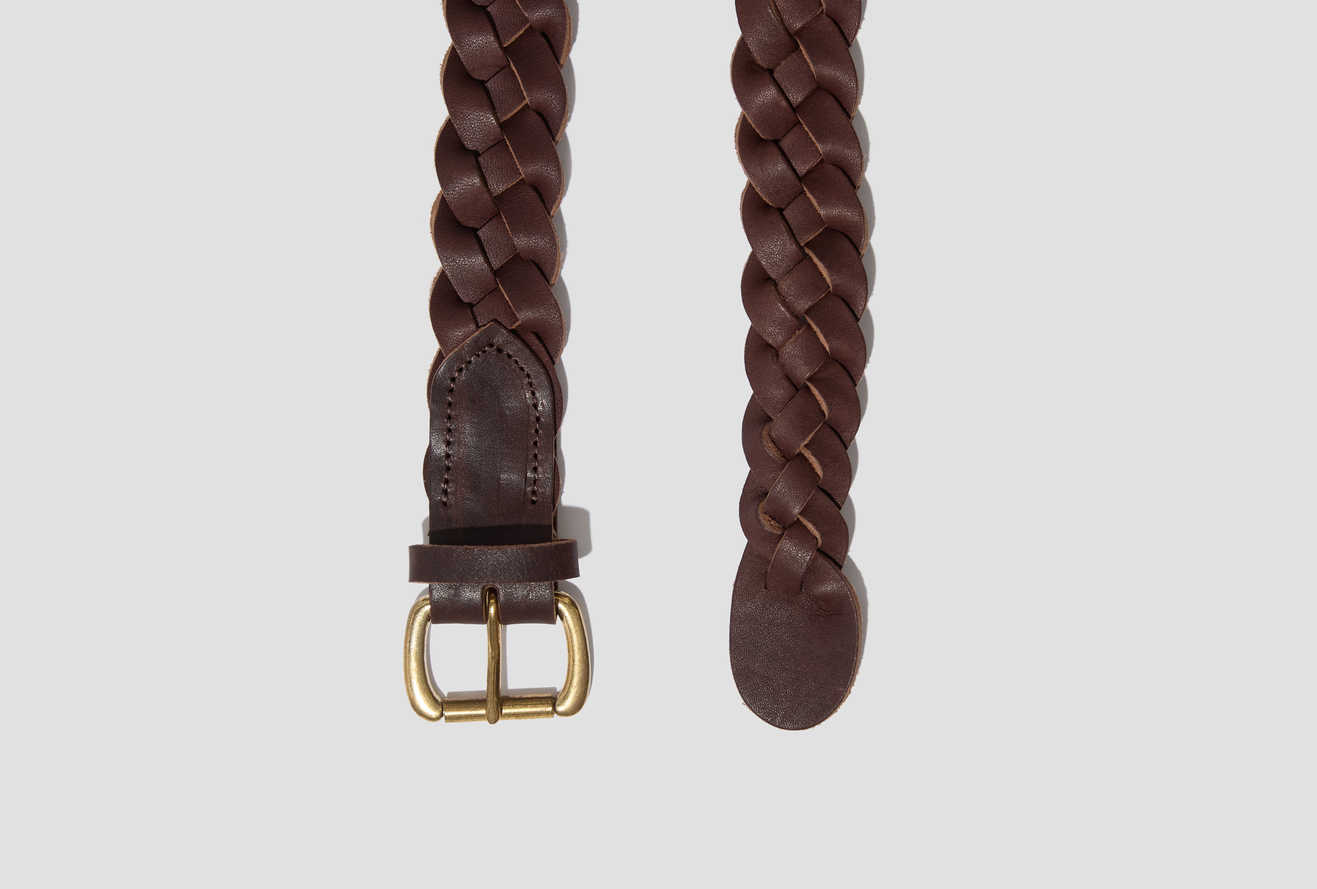 BRAIDED BELT 30MM 0126203003018 Dark brown