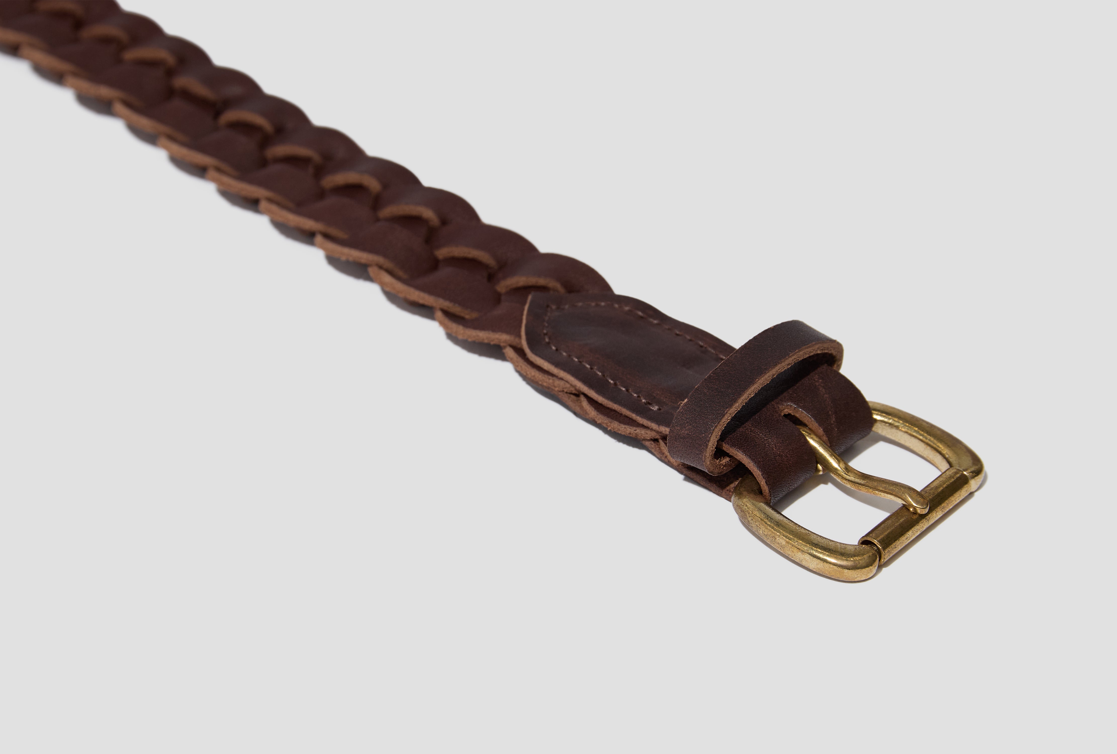 BRAIDED BELT 30MM 0126203003018 Dark brown
